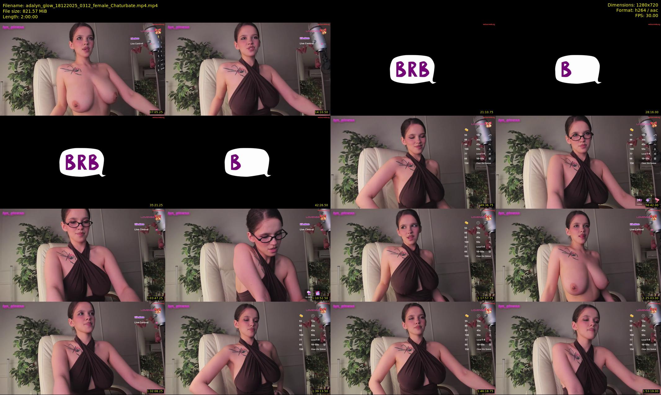 adalyn_glow — 120 minute Chaturbate female cam show recording, 720p, Dec 18, 2025