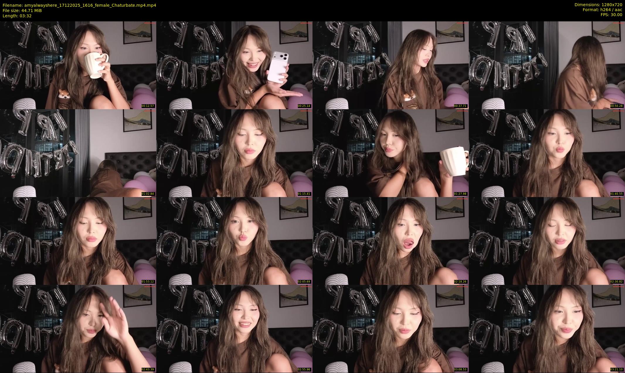 amyalwayshere — 4 minute Chaturbate female cam show recording, 720p, Dec 17, 2025