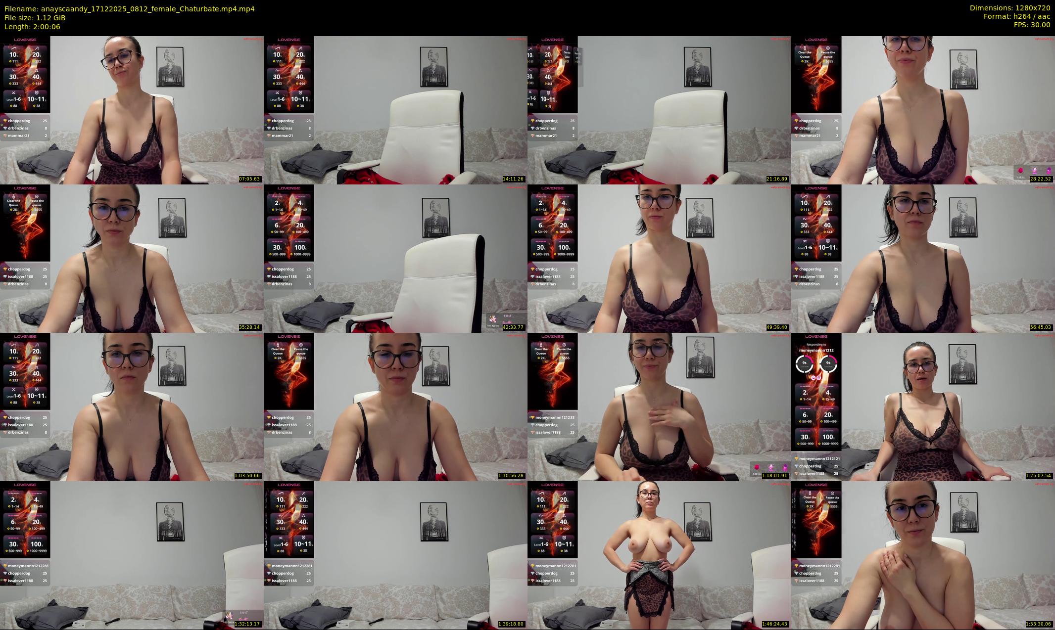 anayscaandy — 121 minute Chaturbate female cam show recording, 720p, Dec 17, 2025