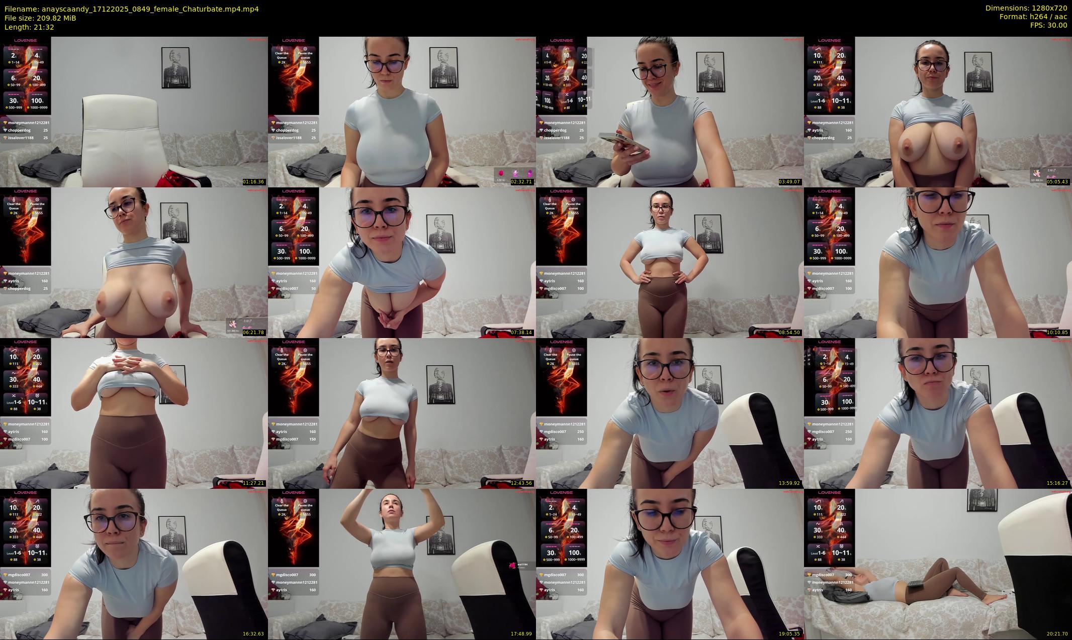 anayscaandy — 22 minute Chaturbate female cam show recording, 720p, Dec 17, 2025