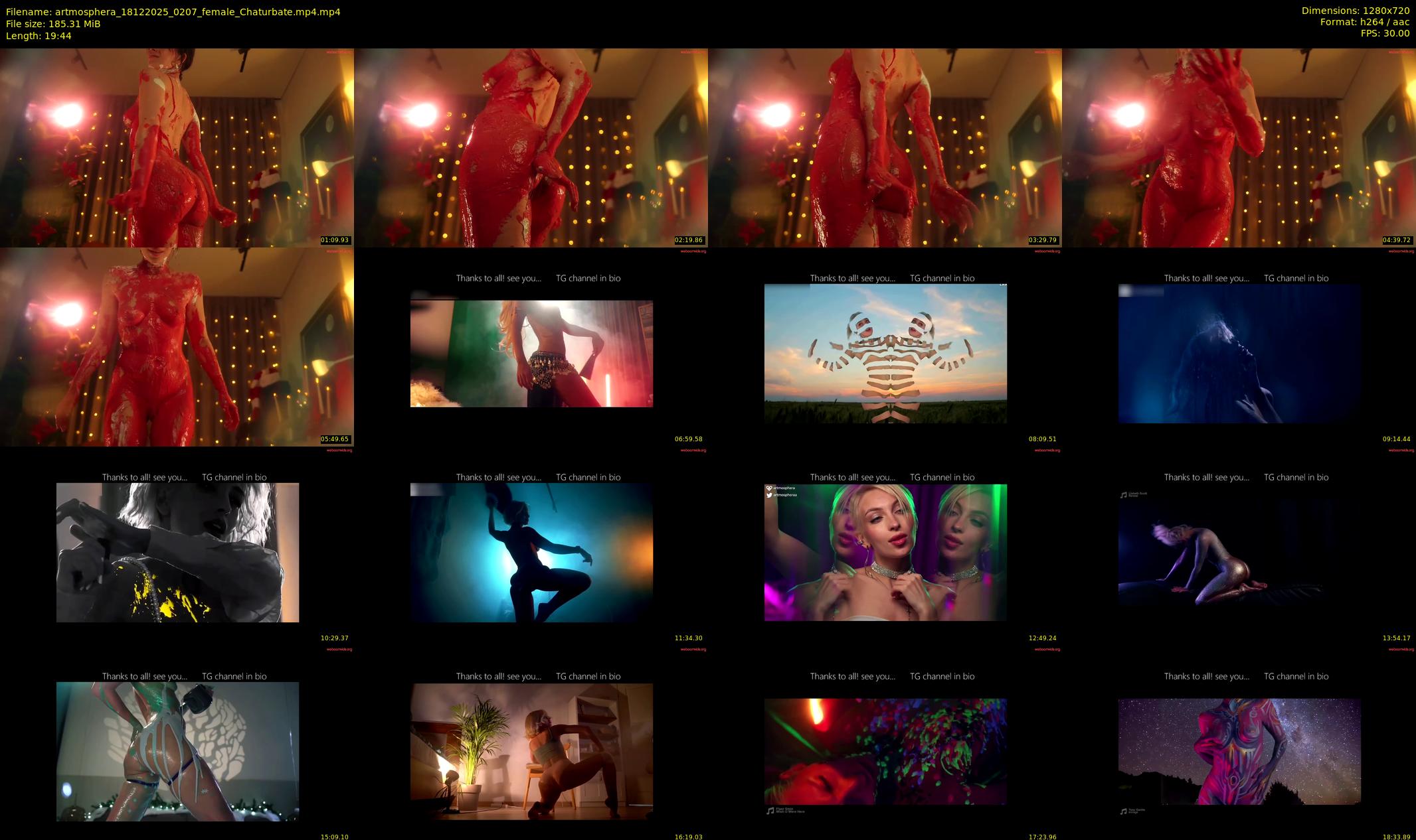 artmosphera — 20 minute Chaturbate female cam show recording, 720p, Dec 18, 2025