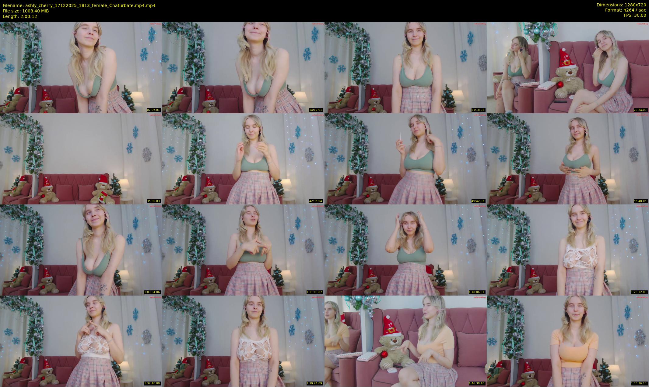ashly_cherry — 121 minute Chaturbate female cam show recording, 720p, Dec 17, 2025