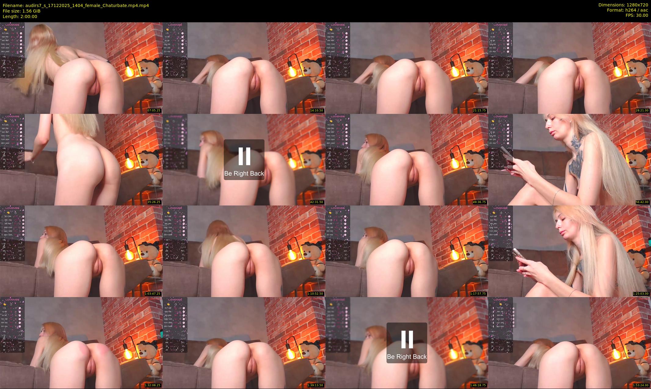 audirs7_s — 120 minute Chaturbate female cam show recording, 720p, Dec 17, 2025