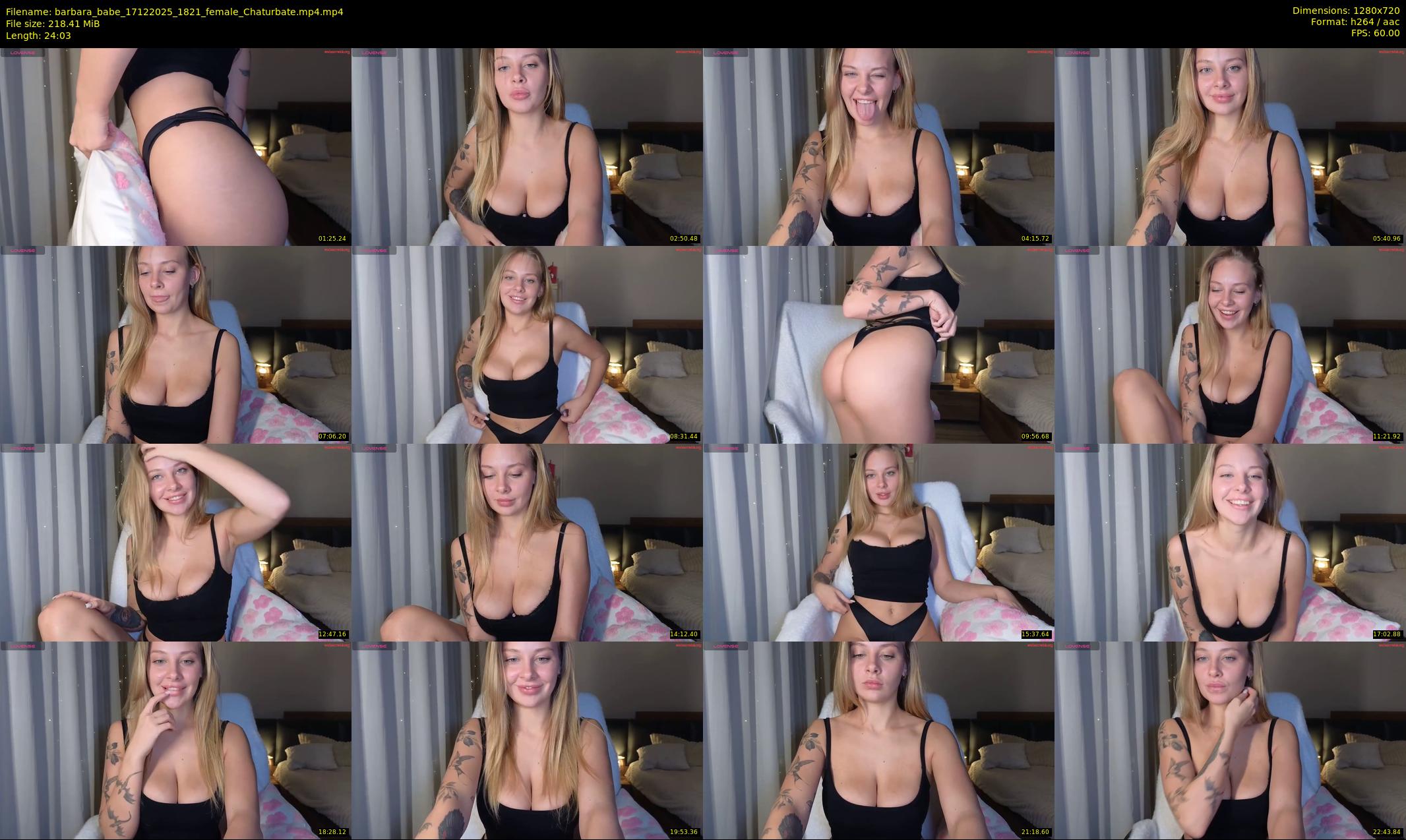 barbara_babe — 25 minute Chaturbate female cam show recording, 720p, Dec 17, 2025