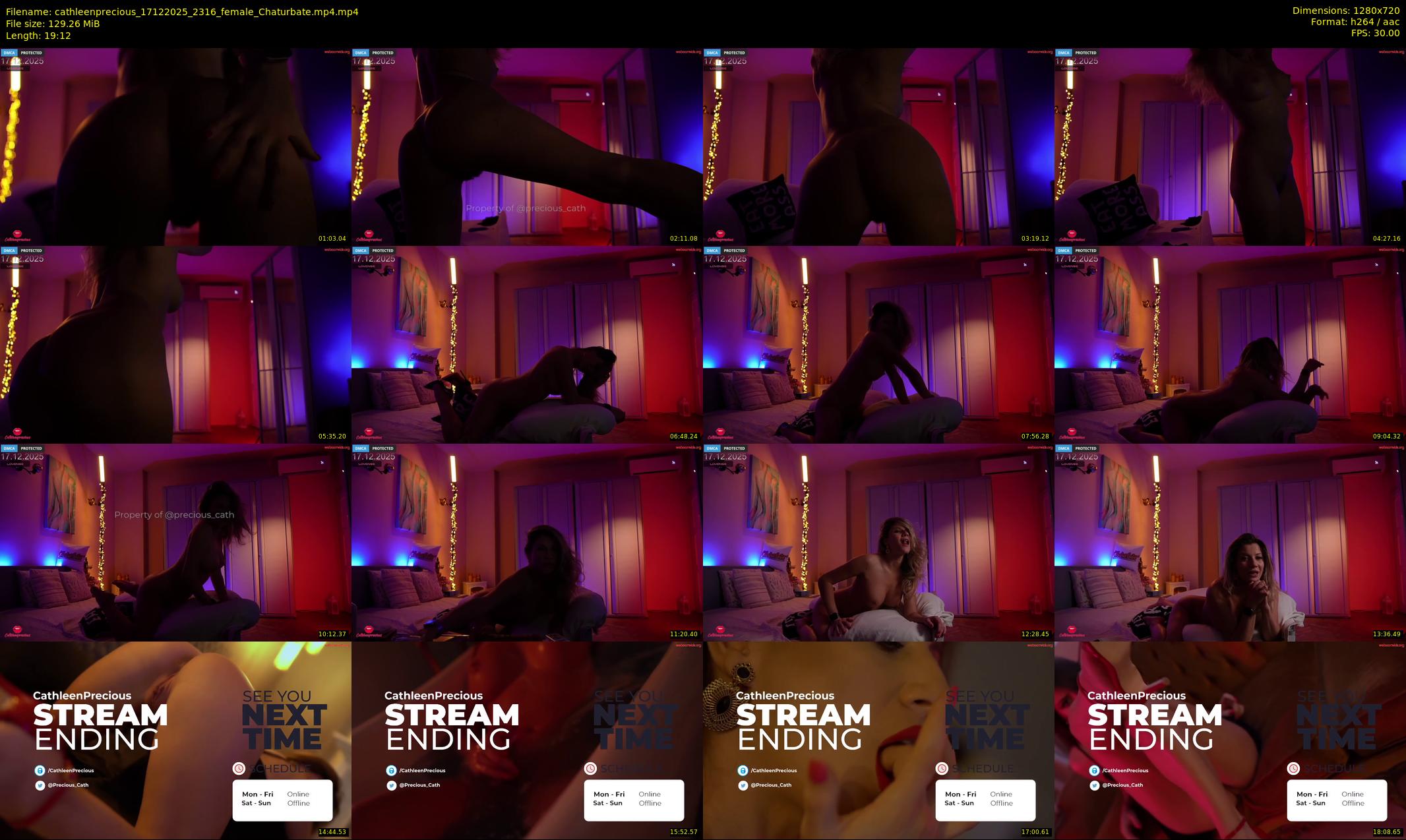 cathleenprecious — 20 minute Chaturbate female cam show recording, 720p, Dec 17, 2025