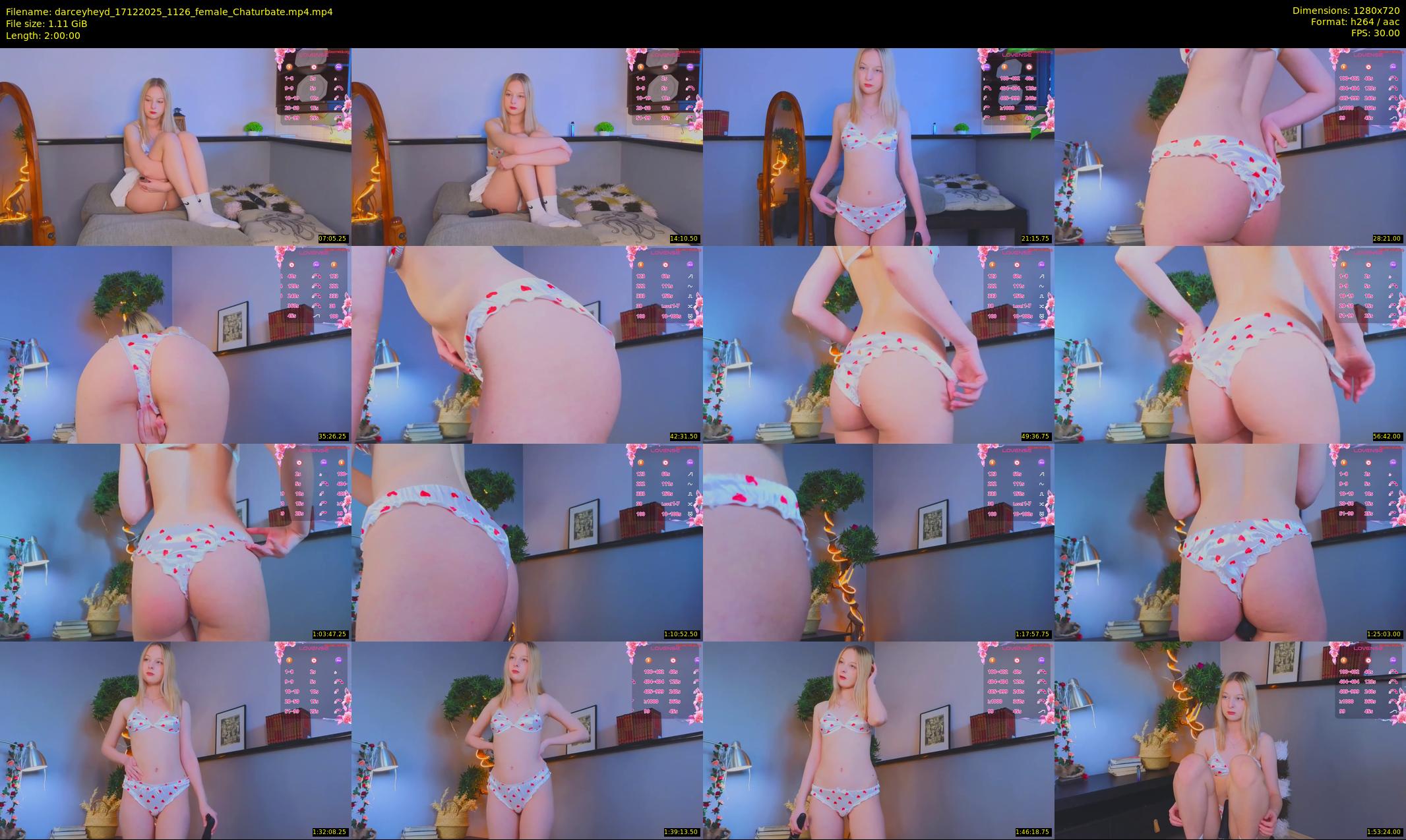 darceyheyd — 120 minute Chaturbate female cam show recording, 720p, Dec 17, 2025
