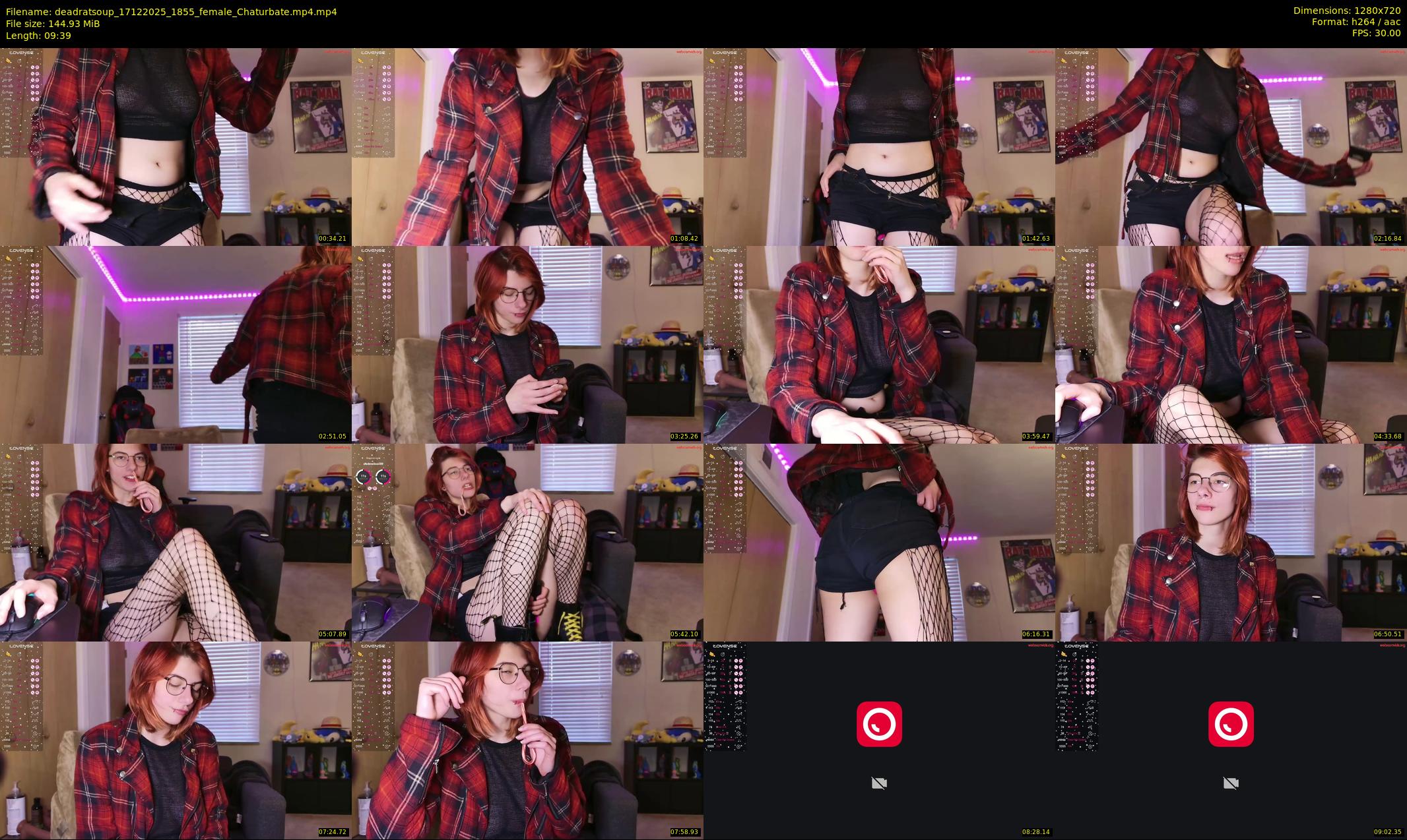 deadratsoup — 10 minute Chaturbate female cam show recording, 720p, Dec 17, 2025