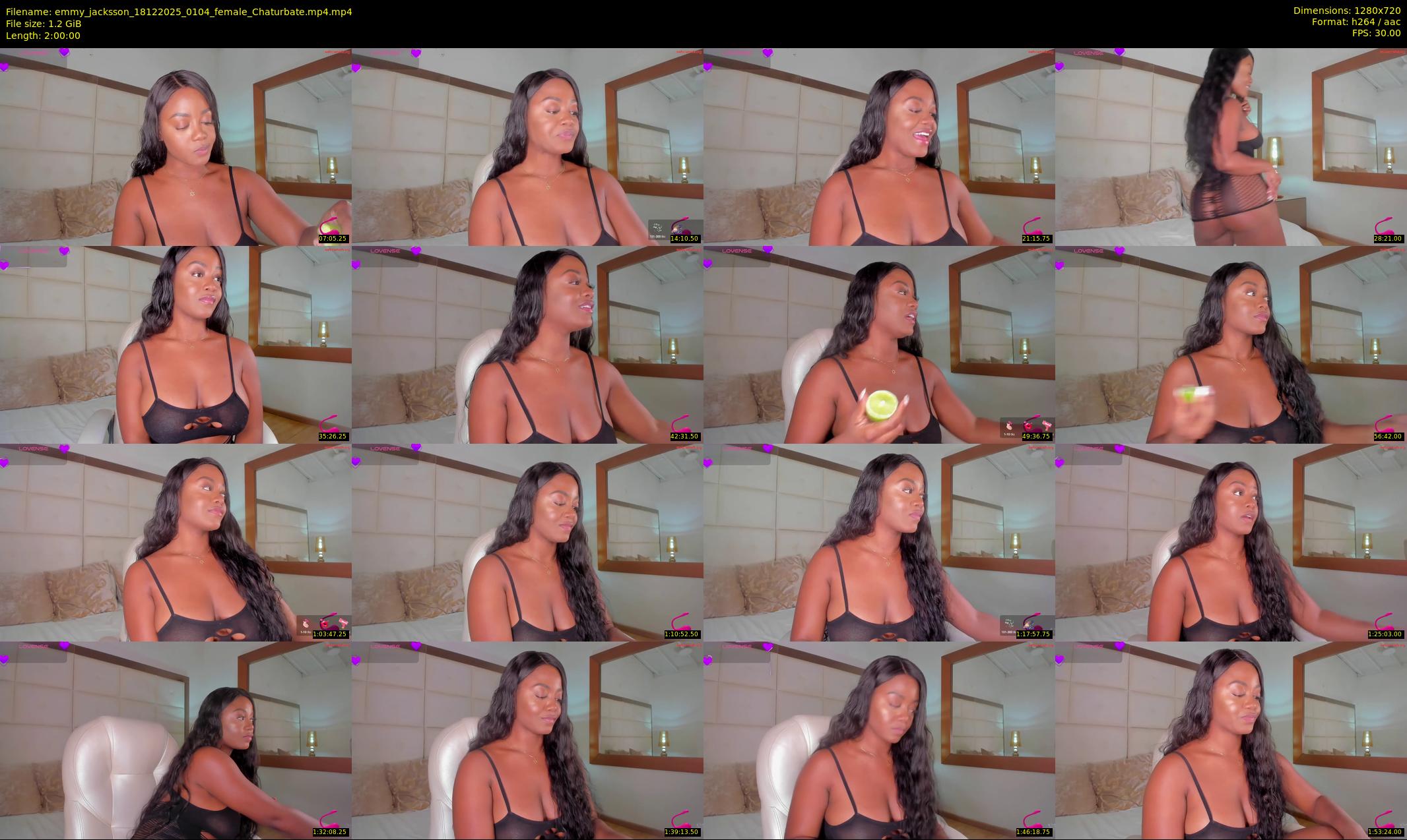emmy_jacksson — 120 minute Chaturbate female cam show recording, 720p, Dec 18, 2025