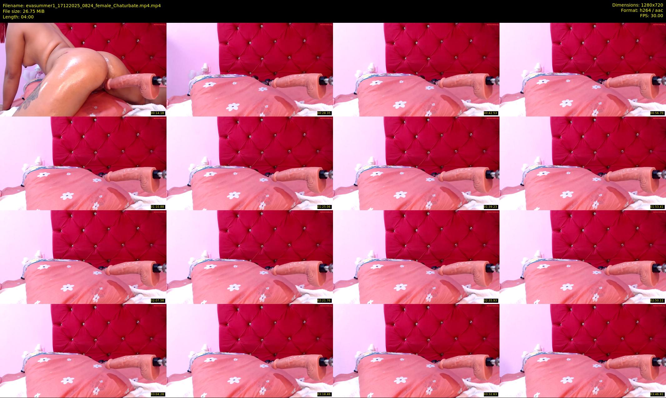 evasummer1 — 4 minute Chaturbate female cam show recording, 720p, Dec 17, 2025
