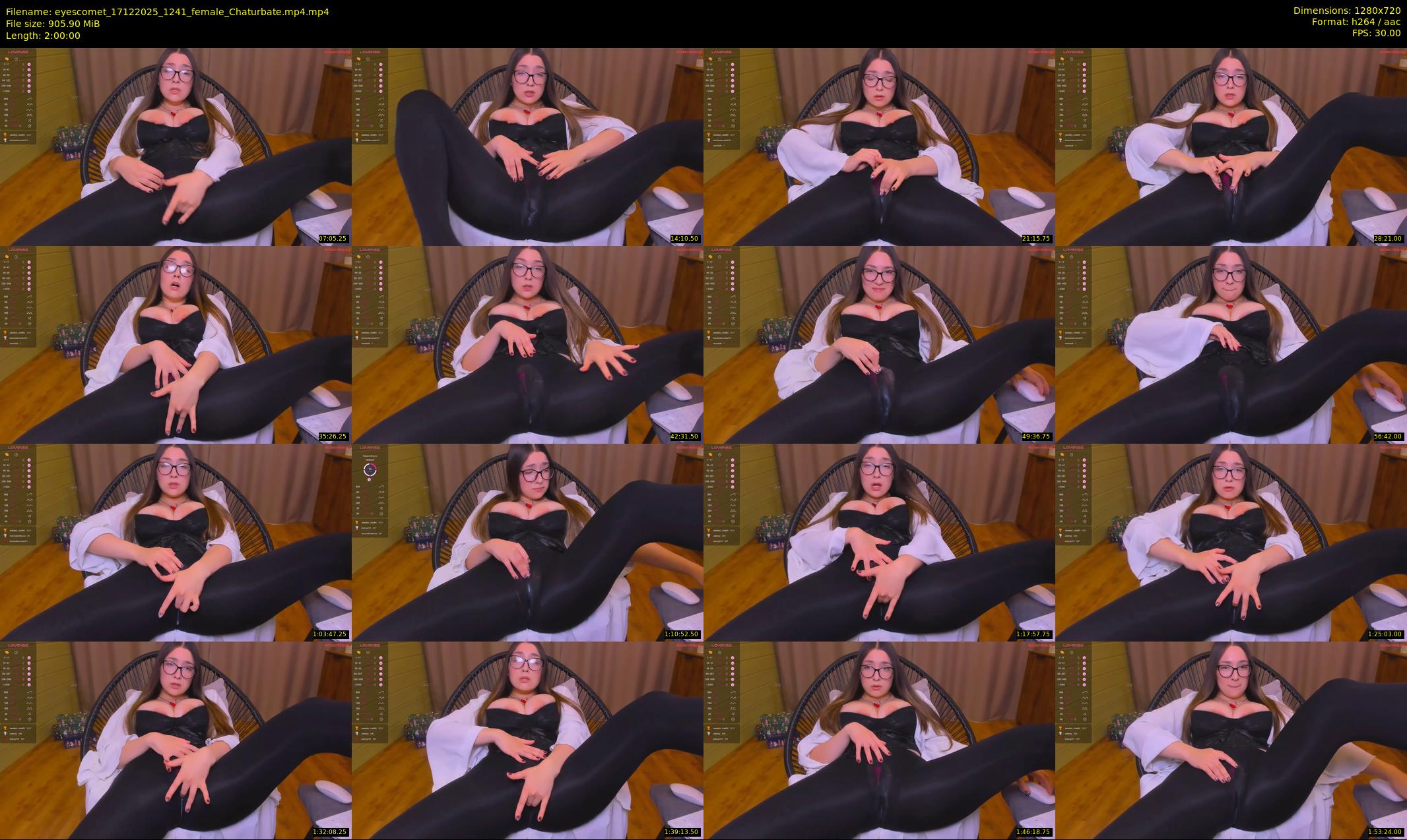 eyescomet — 120 minute Chaturbate female cam show recording, 720p, Dec 17, 2025