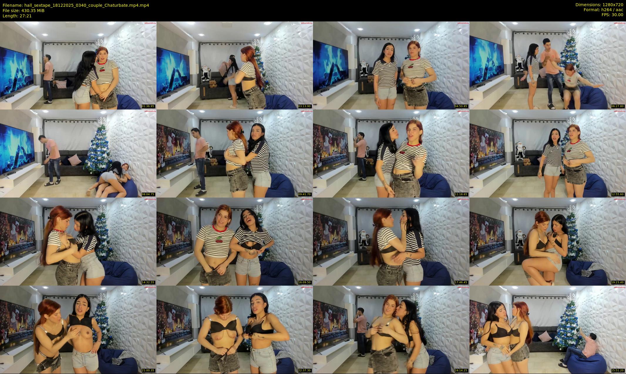 hall_sextape — 28 minute Chaturbate couple cam show recording, 720p, Dec 18, 2025
