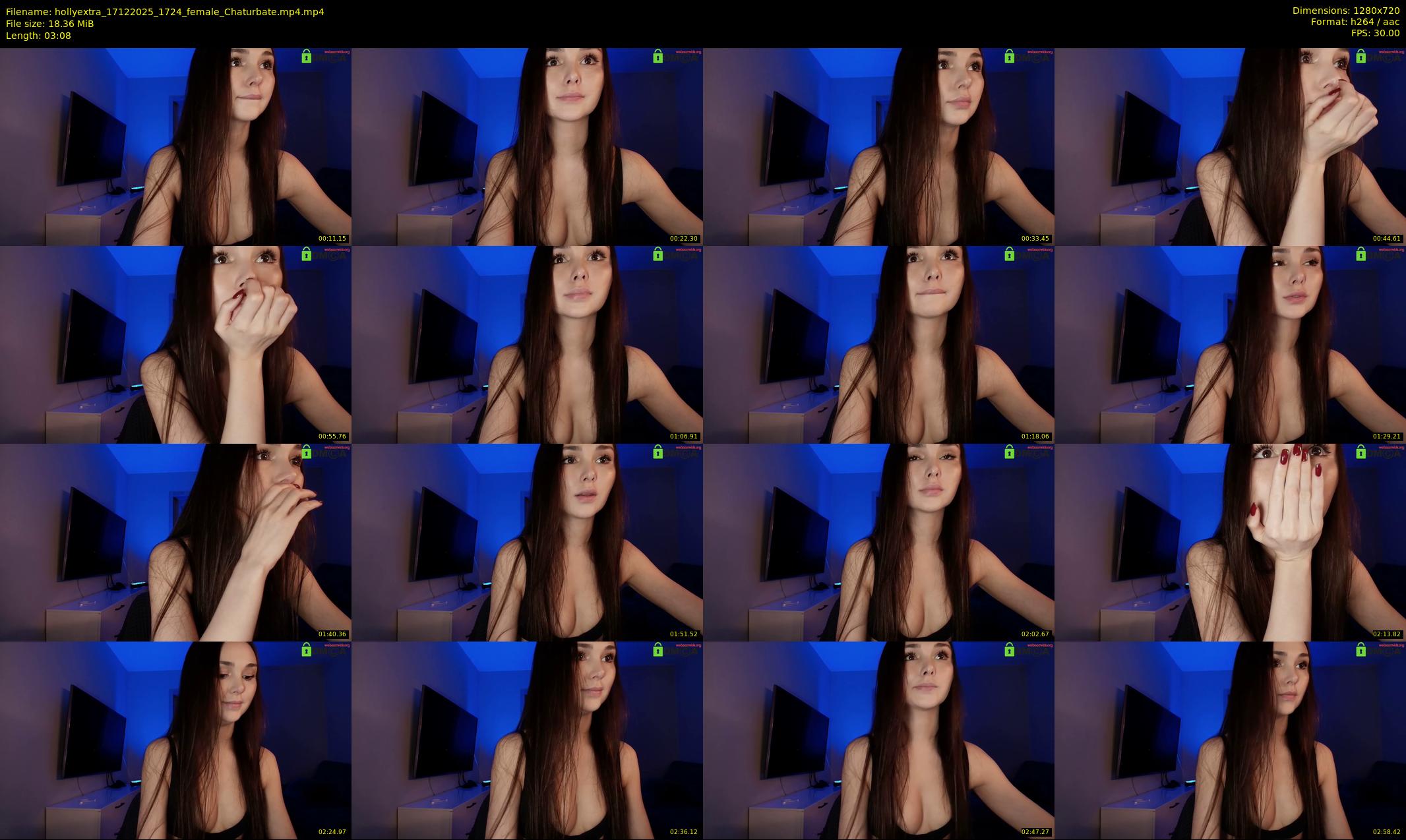 hollyextra — 4 minute Chaturbate female cam show recording, 720p, Dec 17, 2025