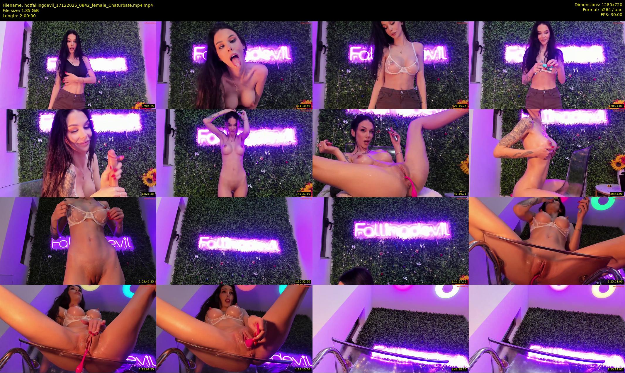 hotfallingdevil — 120 minute Chaturbate female cam show recording, 720p, Dec 17, 2025