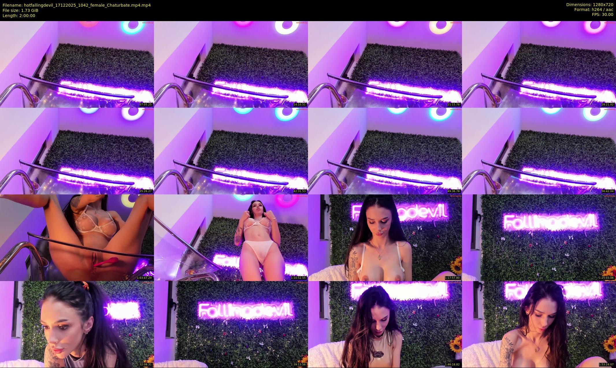 hotfallingdevil — 120 minute Chaturbate female cam show recording, 720p, Dec 17, 2025