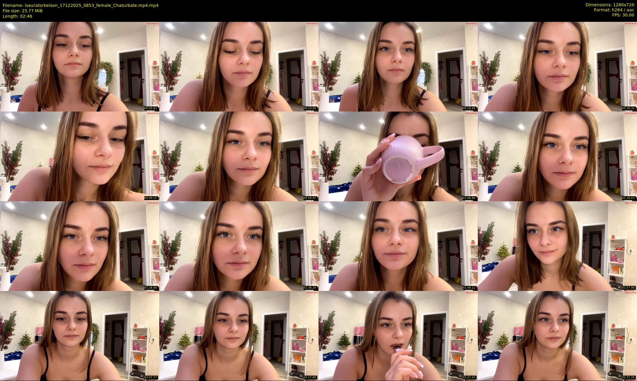 isauratorkelson — 3 minute Chaturbate female cam show recording, 720p, Dec 17, 2025