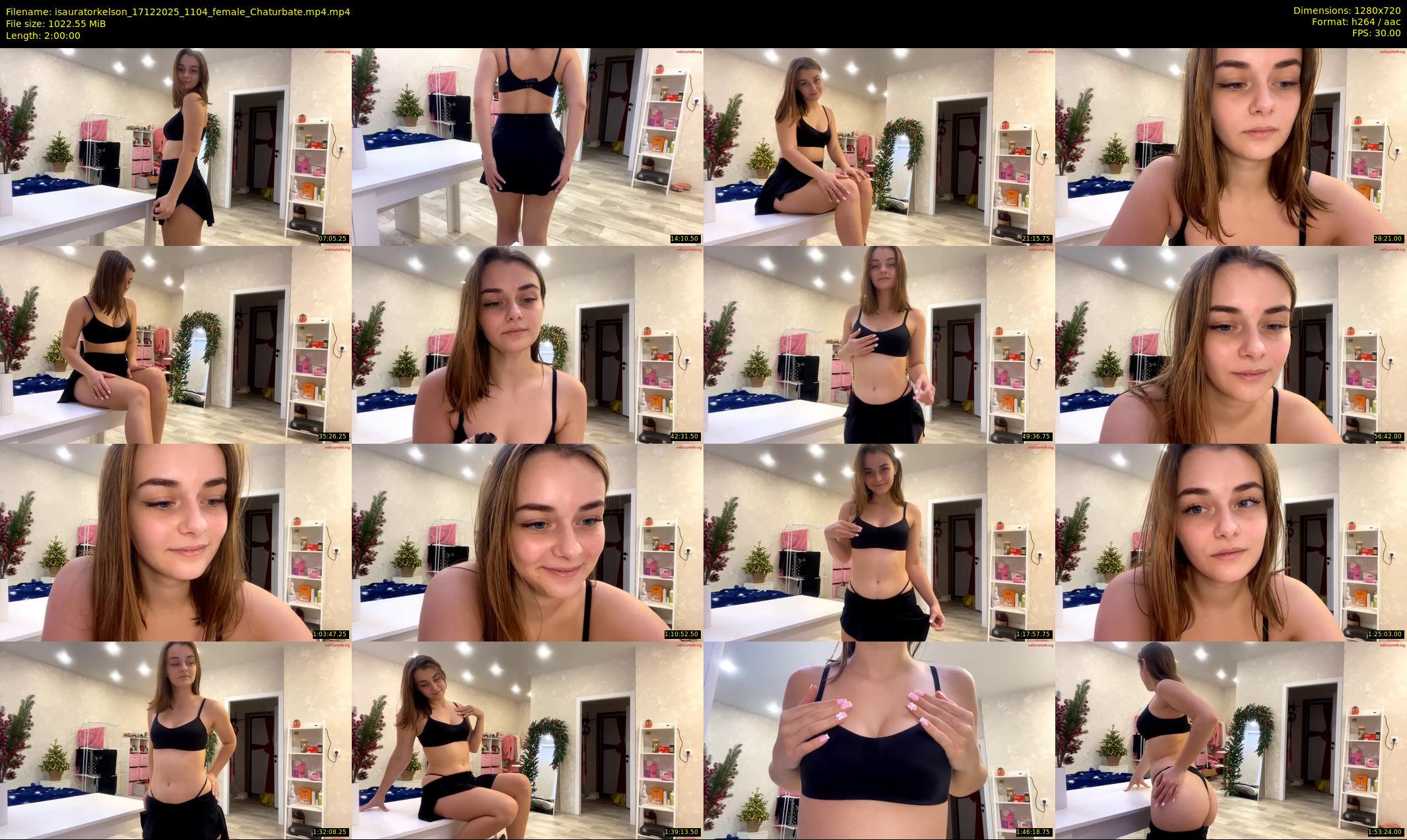 isauratorkelson — 120 minute Chaturbate female cam show recording, 720p, Dec 17, 2025