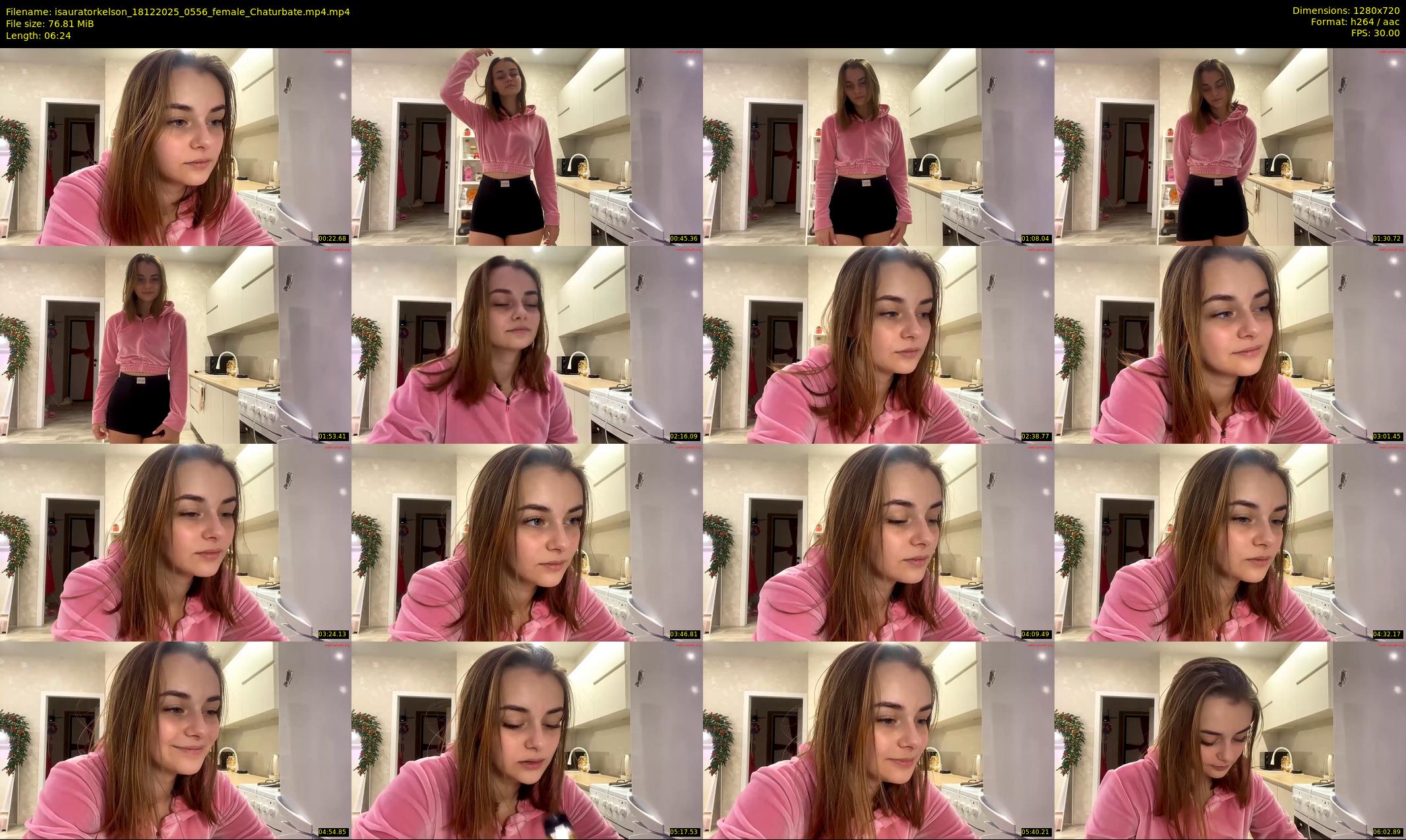 isauratorkelson — 7 minute Chaturbate female cam show recording, 720p, Dec 18, 2025