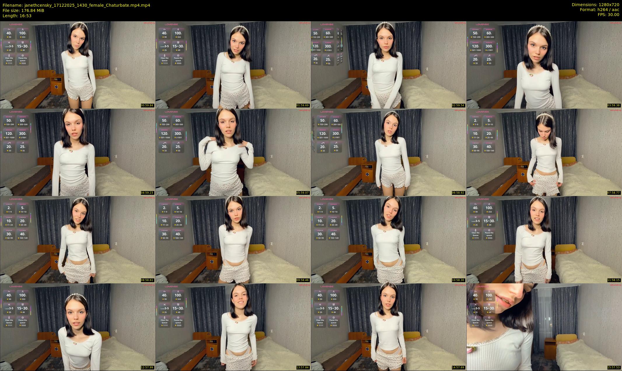 janethcensky — 17 minute Chaturbate female cam show recording, 720p, Dec 17, 2025