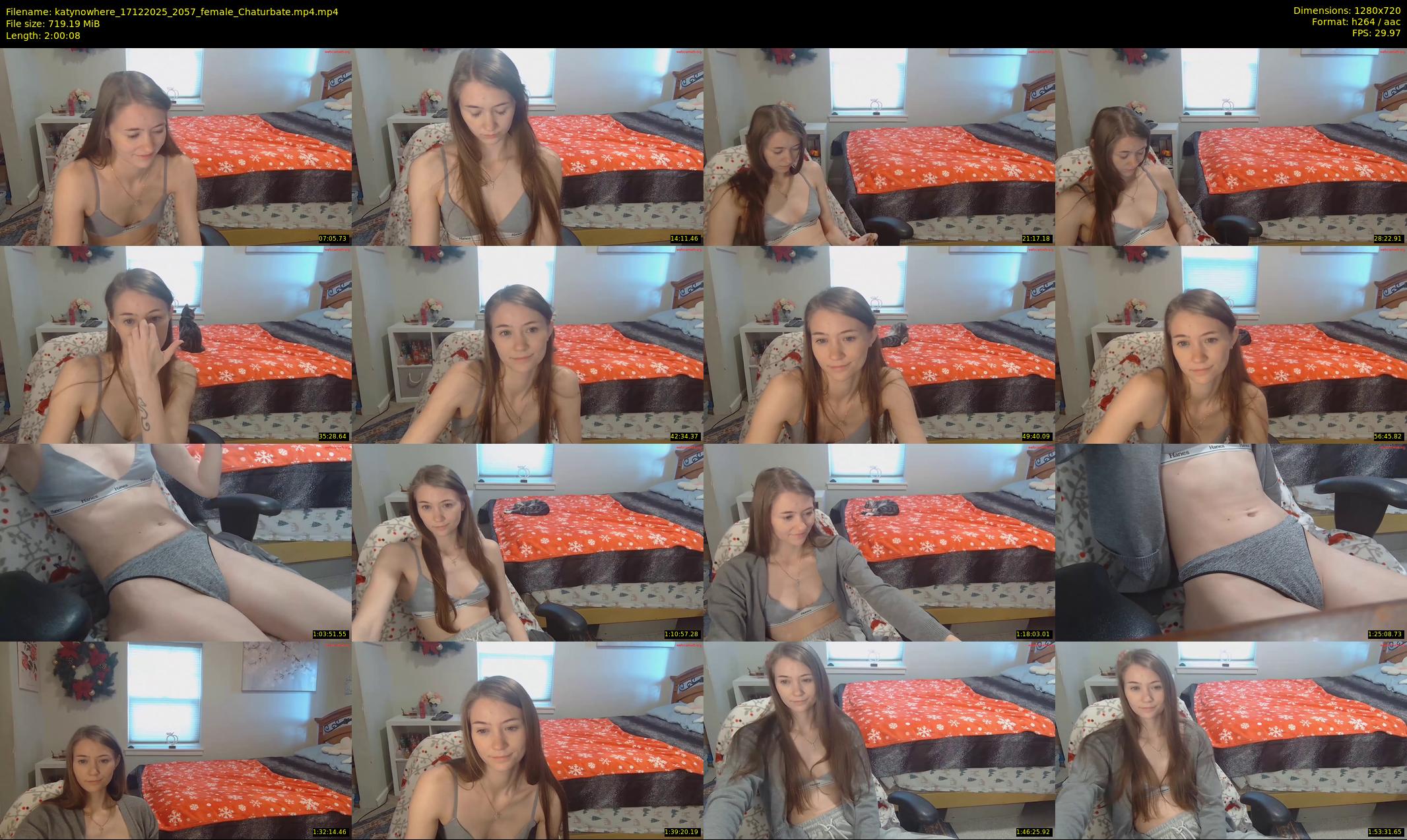 katynowhere — 121 minute Chaturbate female cam show recording, 720p, Dec 17, 2025