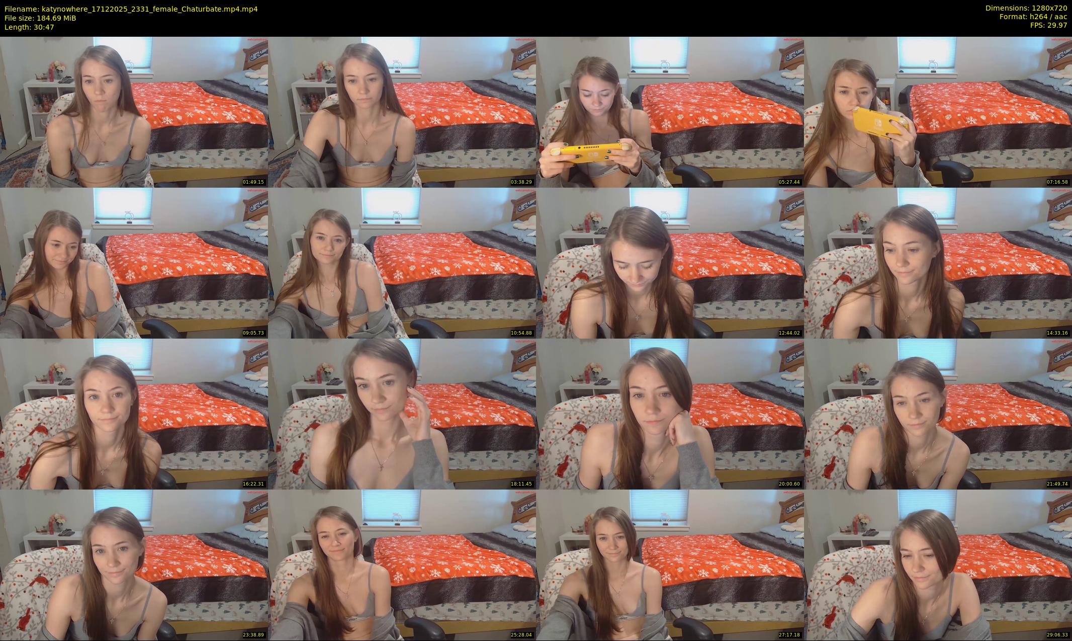 katynowhere — 31 minute Chaturbate female cam show recording, 720p, Dec 17, 2025