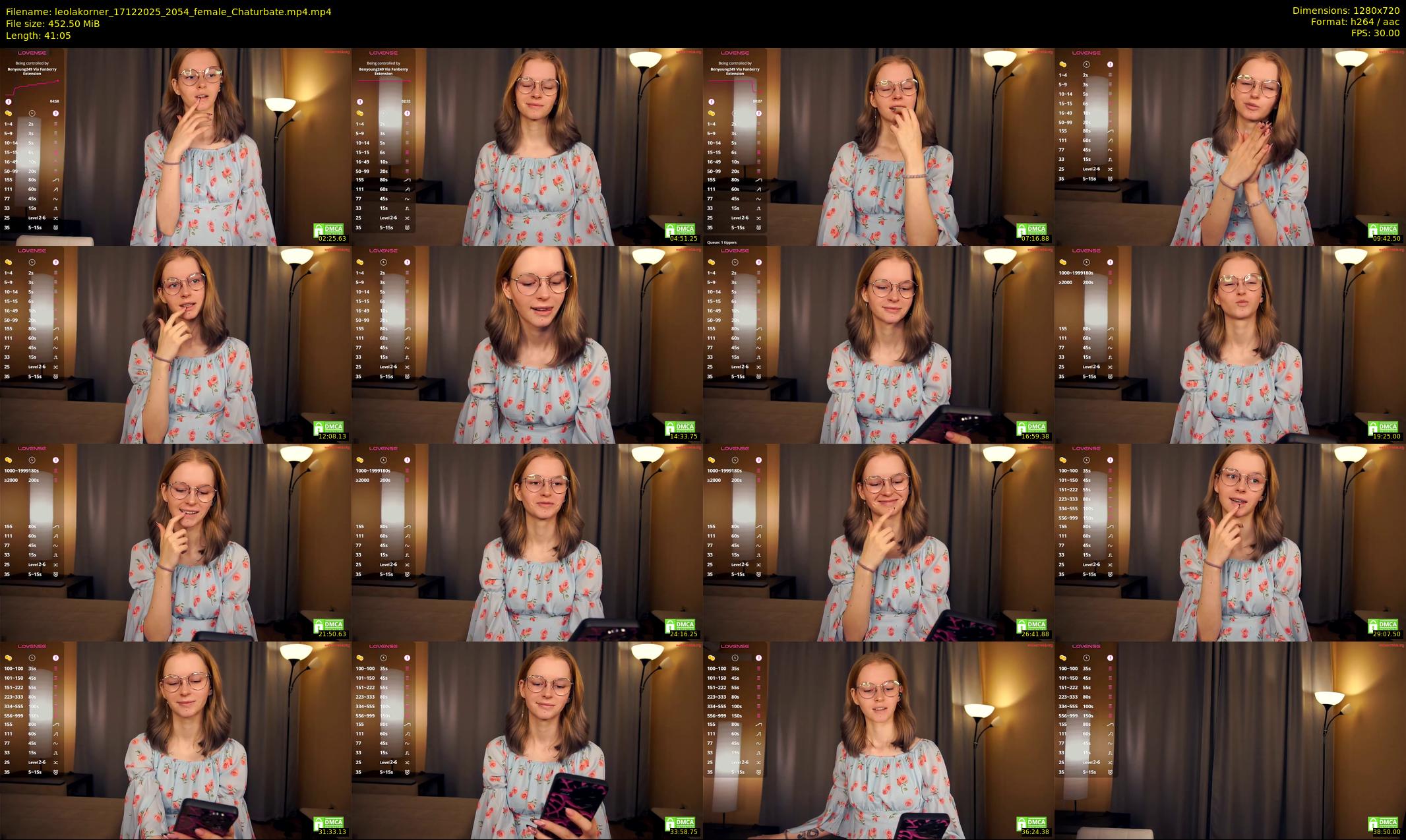 leolakorner — 42 minute Chaturbate female cam show recording, 720p, Dec 17, 2025