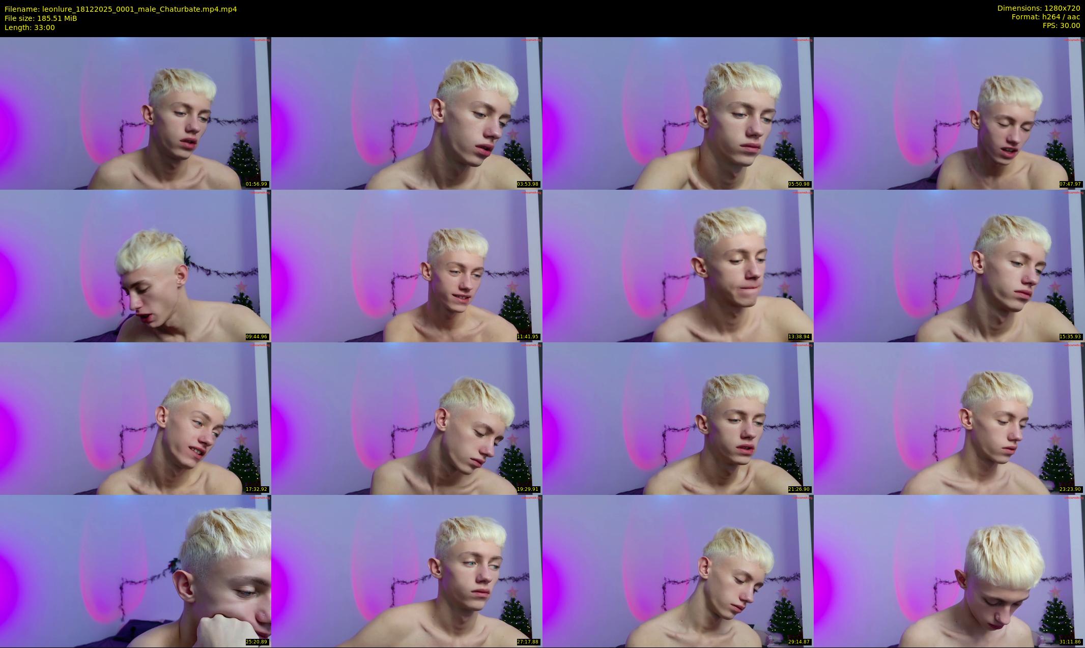 leonlure — 33 minute Chaturbate male cam show recording, 720p, Dec 18, 2025