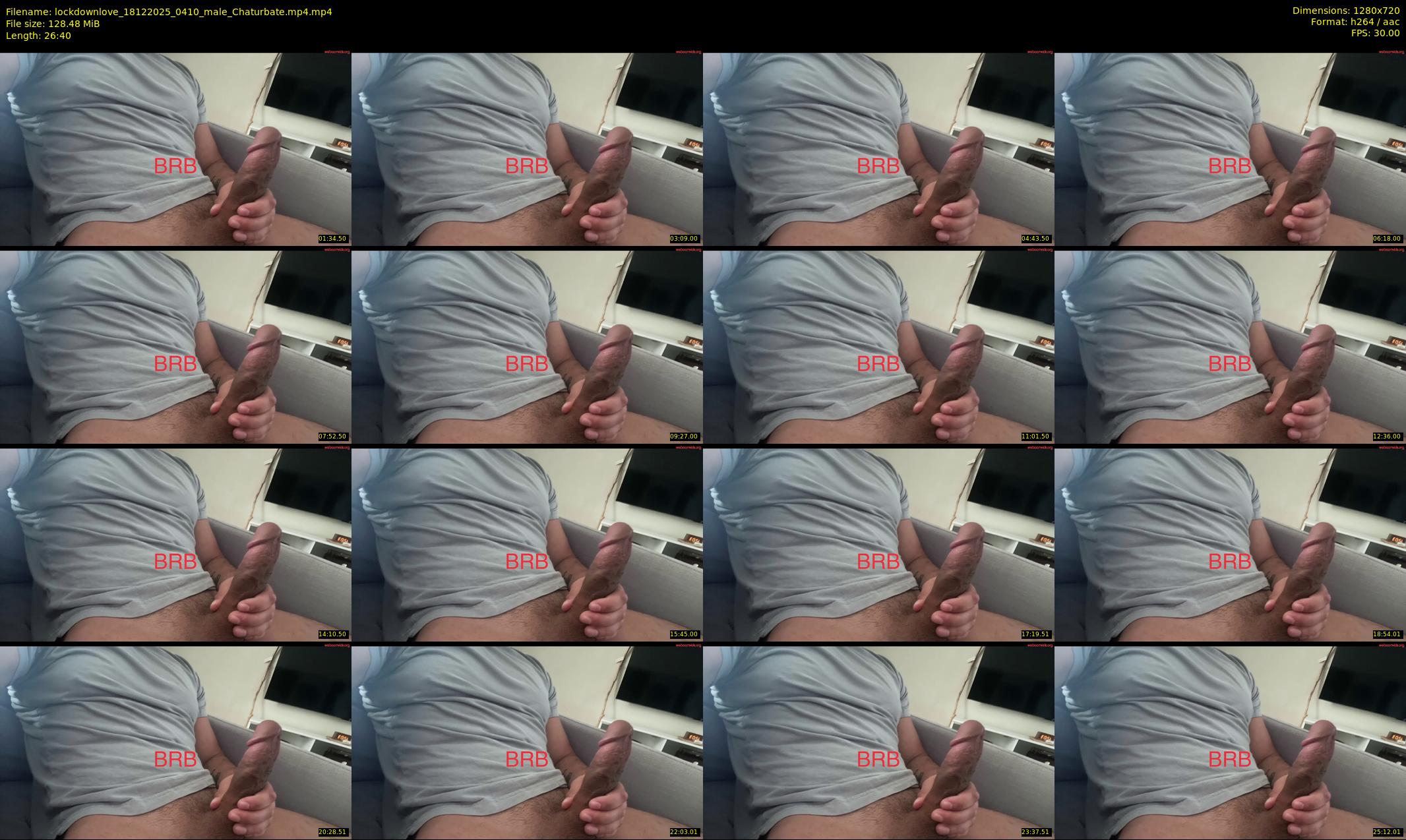 lockdownlove — 27 minute Chaturbate male cam show recording, 720p, Dec 18, 2025
