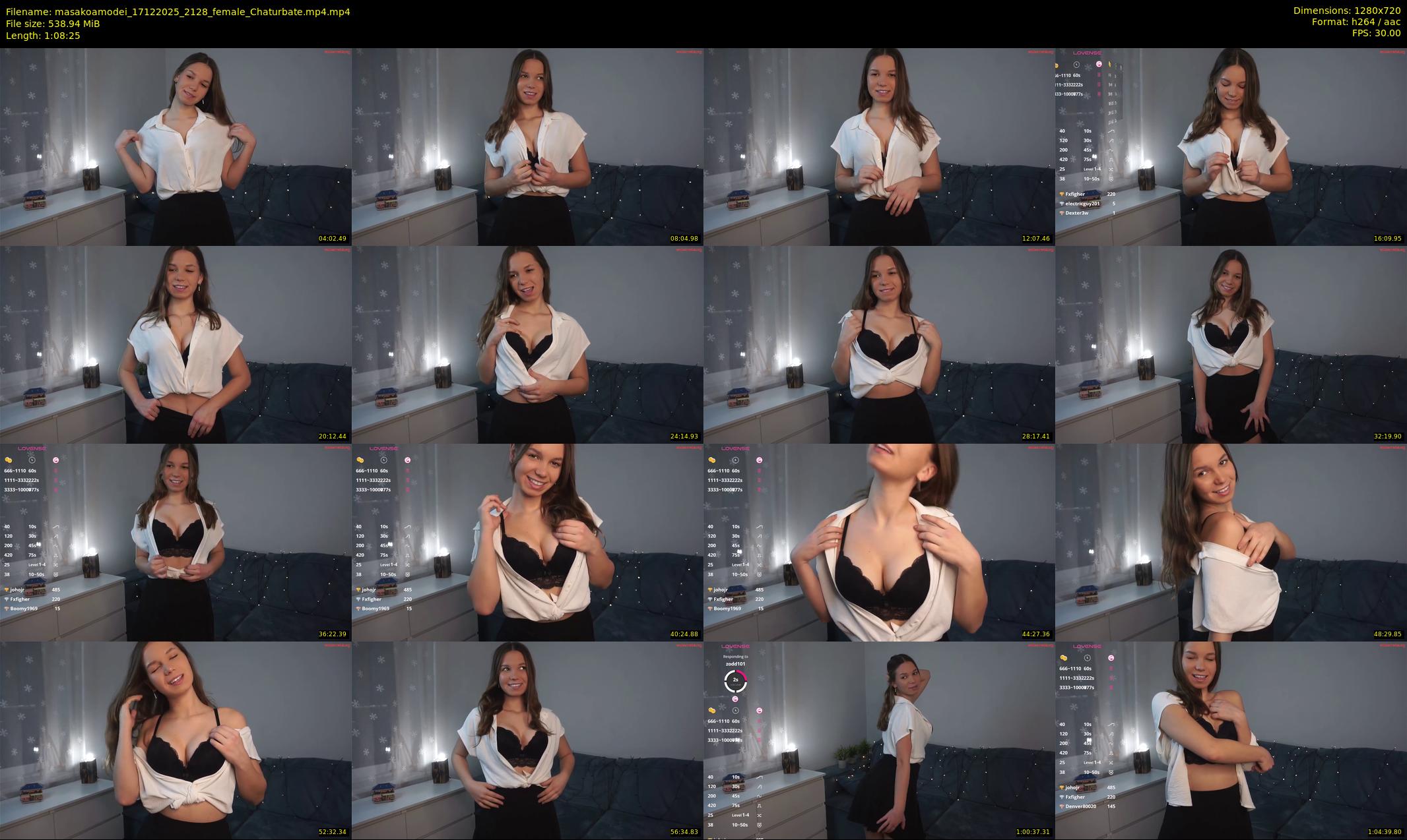 masakoamodei — 69 minute Chaturbate female cam show recording, 720p, Dec 17, 2025