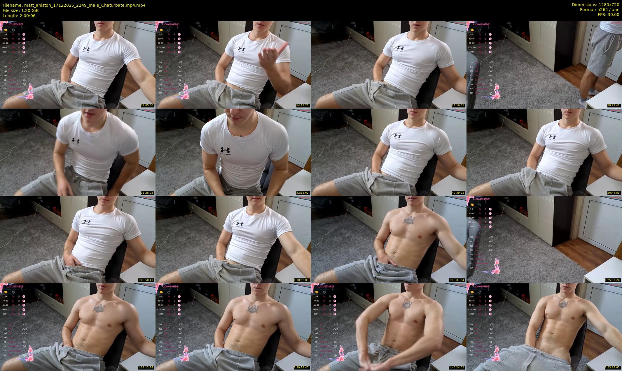 matt_aniston — 121 minute Chaturbate male cam show recording, 720p, Dec 17, 2025