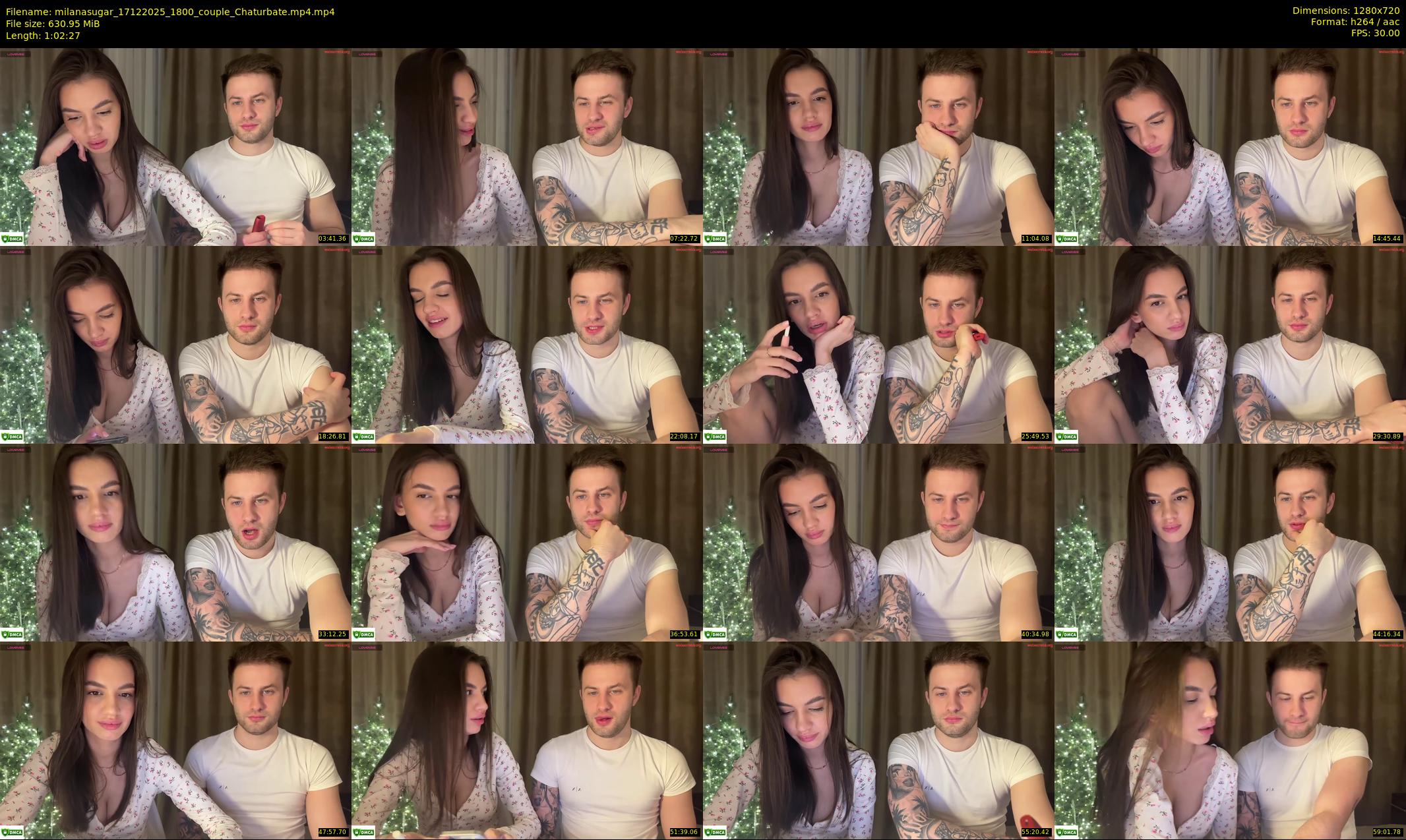 milanasugar — 63 minute Chaturbate couple cam show recording, 720p, Dec 17, 2025