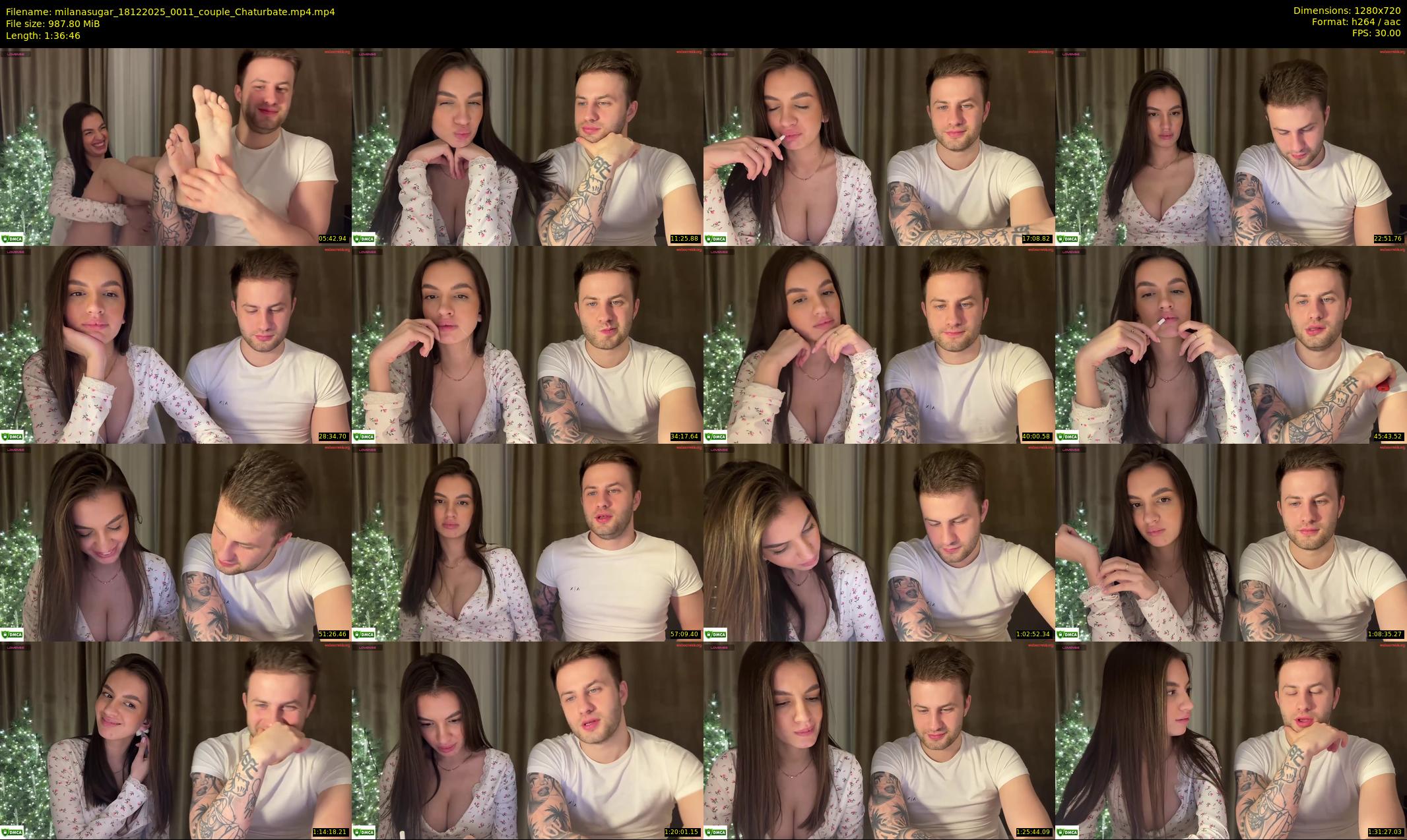 milanasugar — 97 minute Chaturbate couple cam show recording, 720p, Dec 18, 2025
