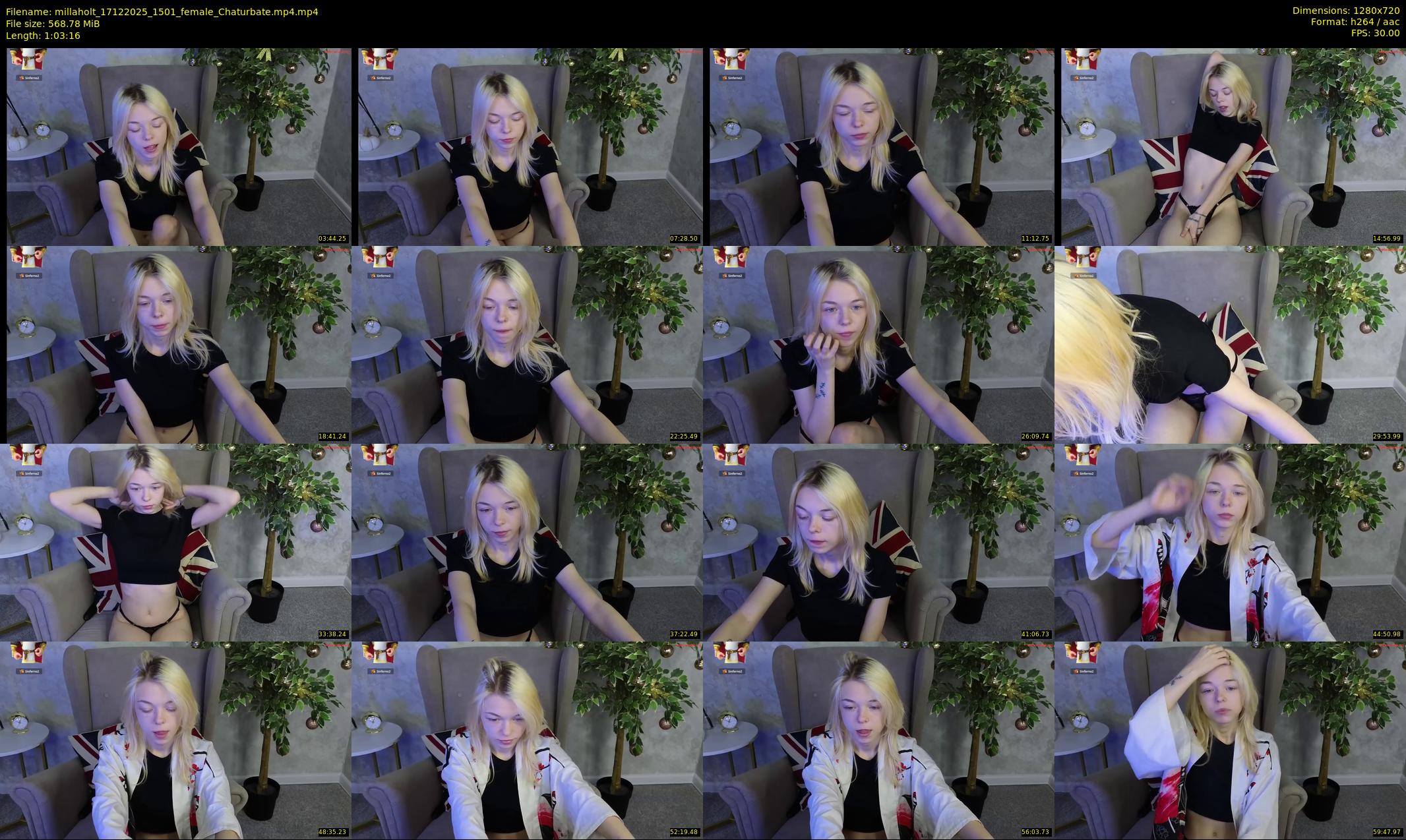 millaholt — 64 minute Chaturbate female cam show recording, 720p, Dec 17, 2025