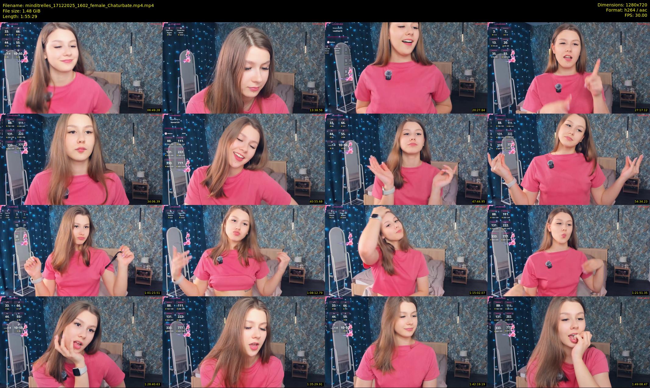 minditrelles — 116 minute Chaturbate female cam show recording, 720p, Dec 17, 2025