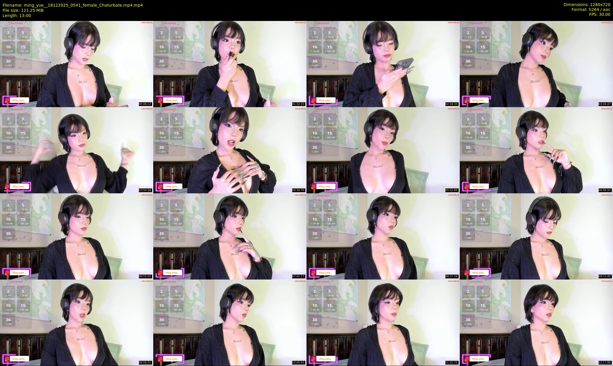 ming_yue_ — 13 minute Chaturbate female cam show recording, 720p, Dec 18, 2025