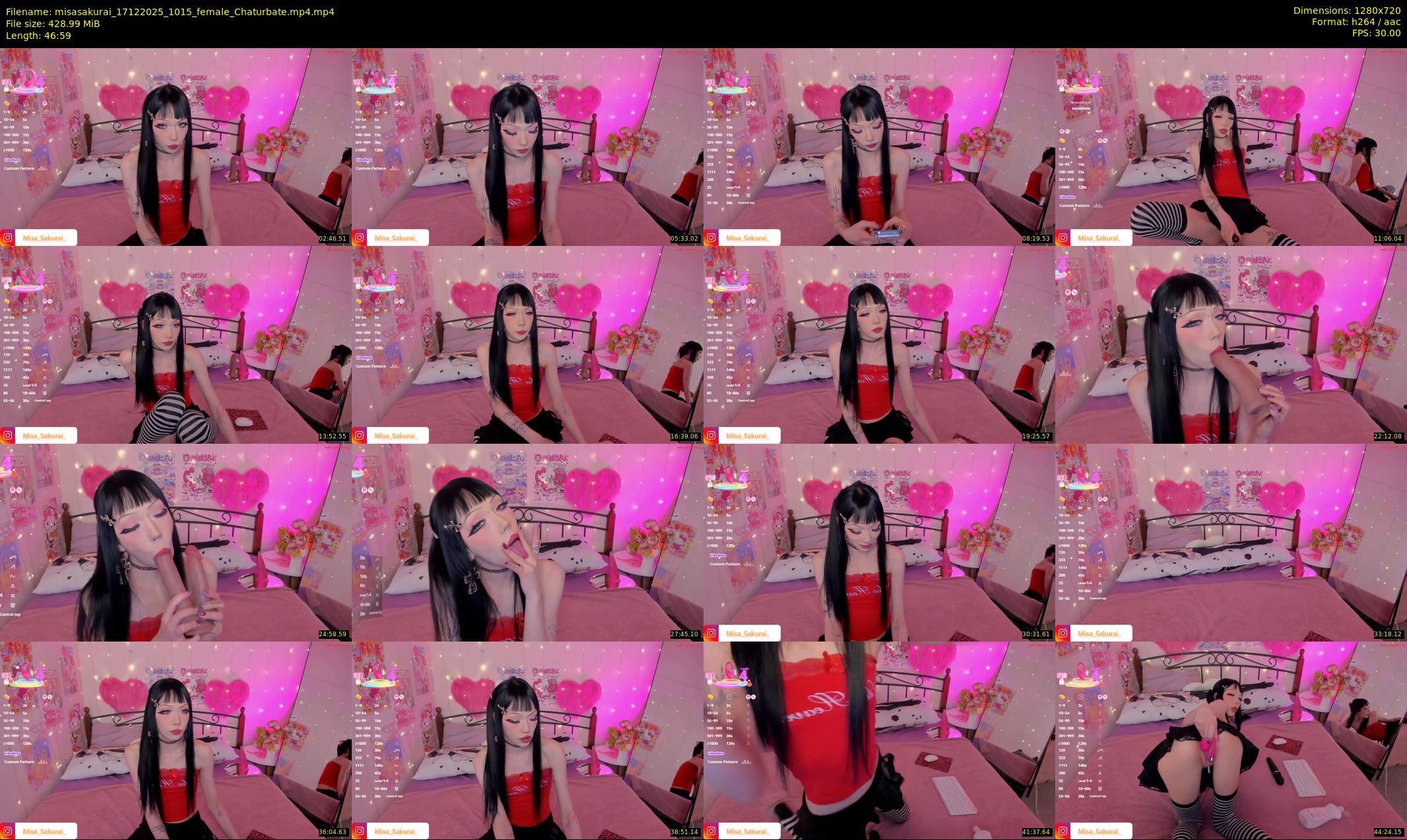 misasakurai — 47 minute Chaturbate female cam show recording, 720p, Dec 17, 2025