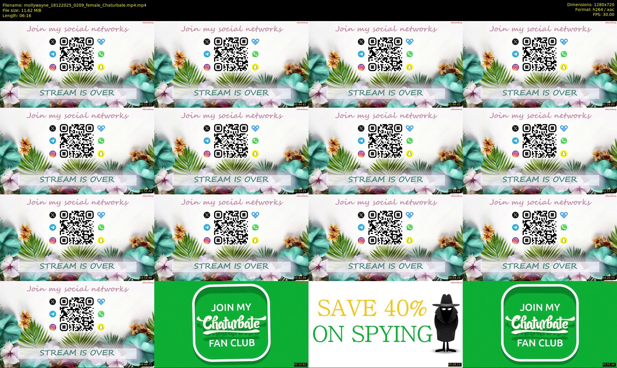 mollywayne — 7 minute Chaturbate female cam show recording, 720p, Dec 18, 2025