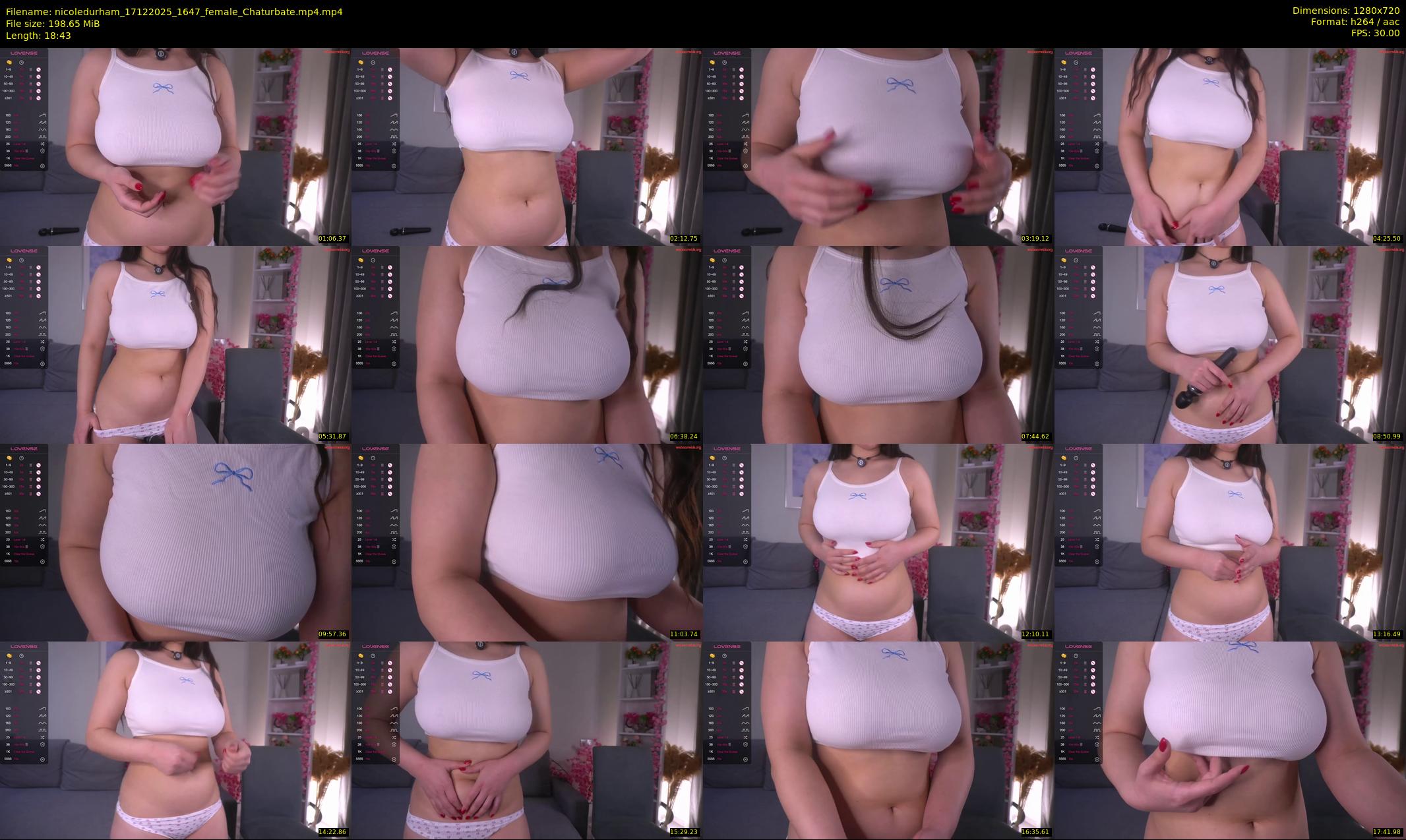 nicoledurham — 19 minute Chaturbate female cam show recording, 720p, Dec 17, 2025