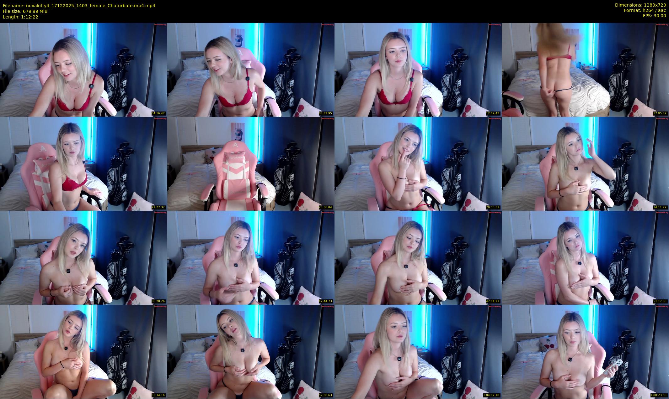 novakitty4 — 73 minute Chaturbate female cam show recording, 720p, Dec 17, 2025