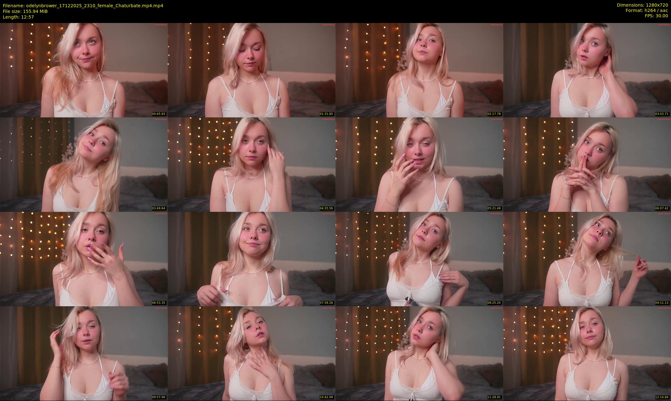 odelynbrower — 13 minute Chaturbate female cam show recording, 720p, Dec 17, 2025