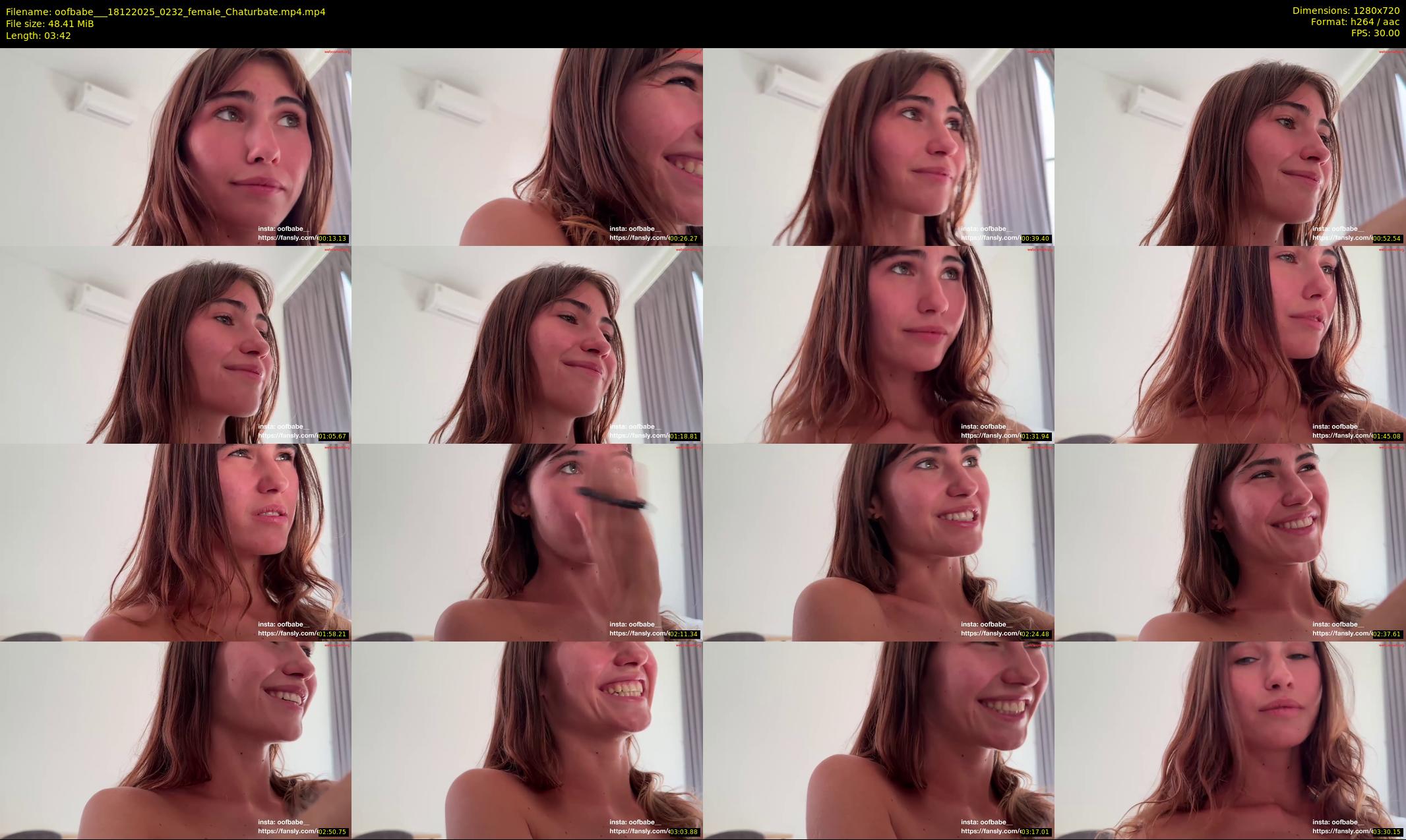 oofbabe__ — 4 minute Chaturbate female cam show recording, 720p, Dec 18, 2025