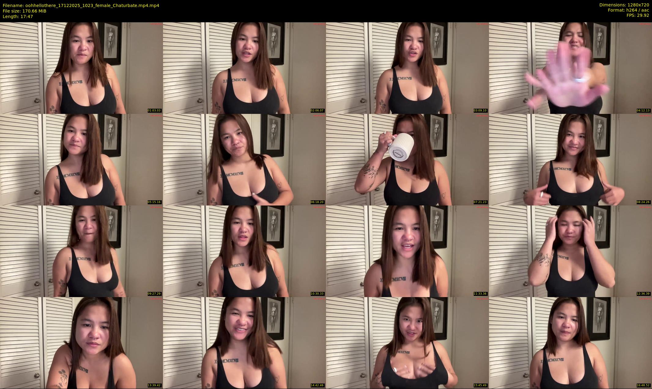 oohhellothere — 18 minute Chaturbate female cam show recording, 720p, Dec 17, 2025
