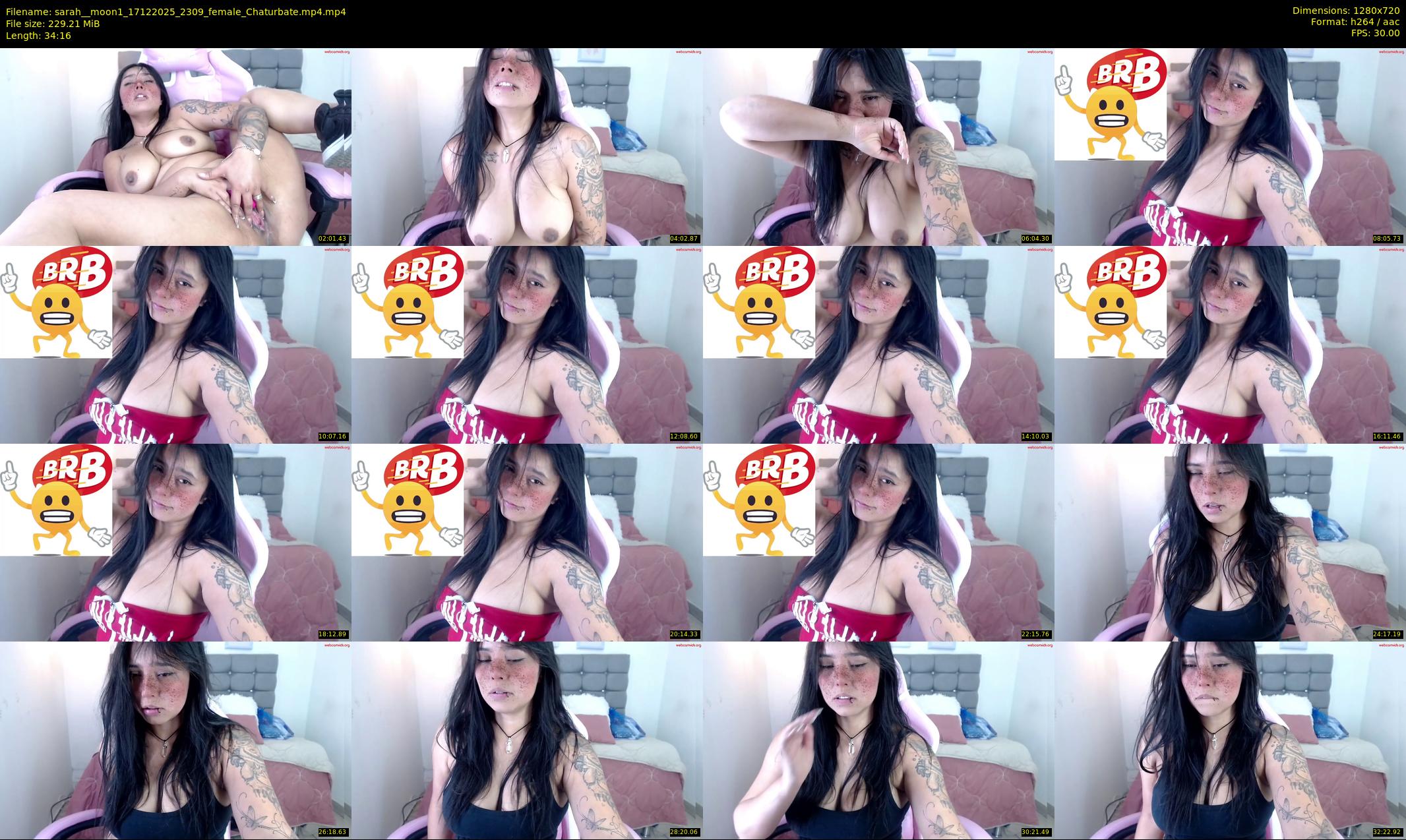 sarah__moon1 — 35 minute Chaturbate female cam show recording, 720p, Dec 17, 2025