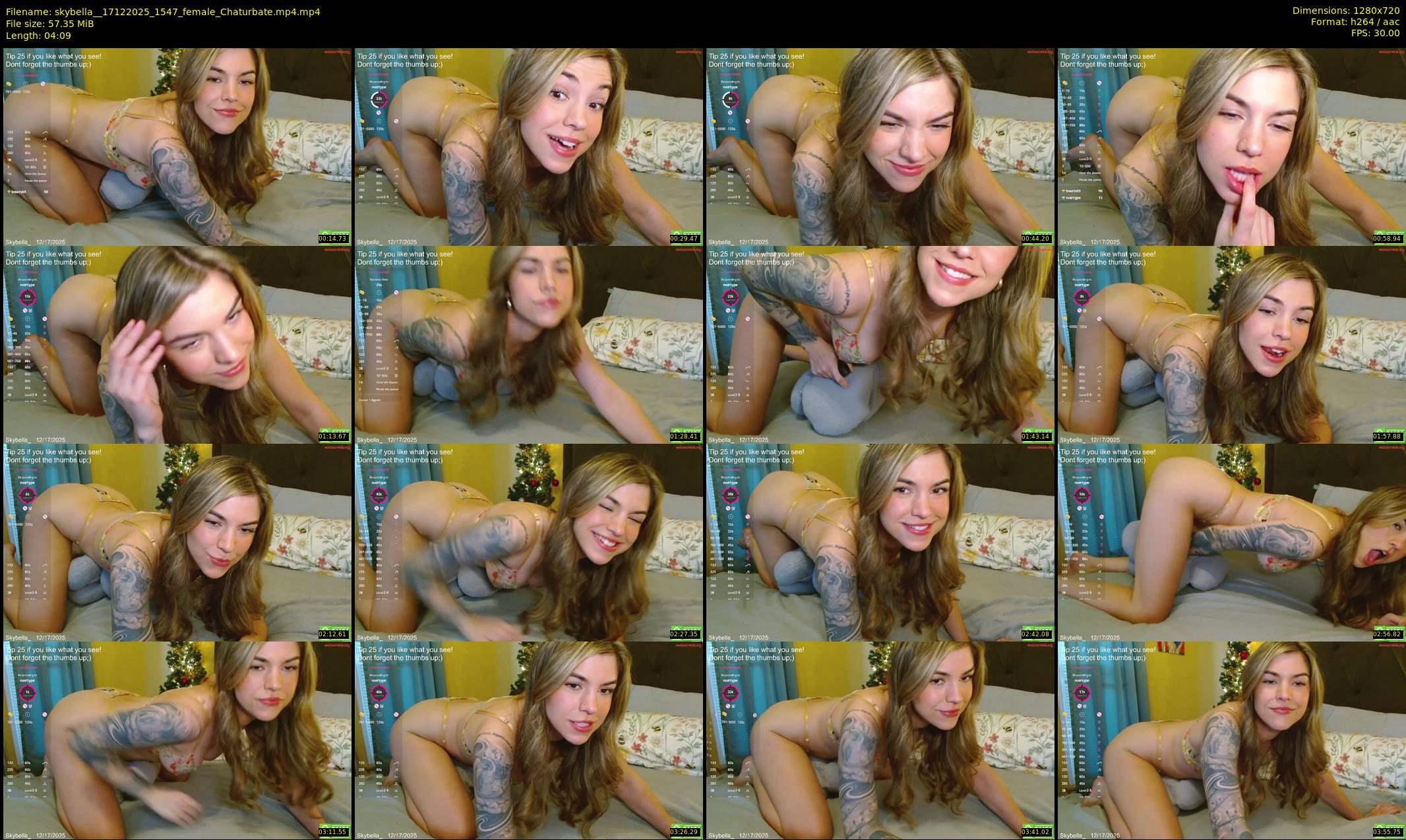skybella_ — 5 minute Chaturbate female cam show recording, 720p, Dec 17, 2025