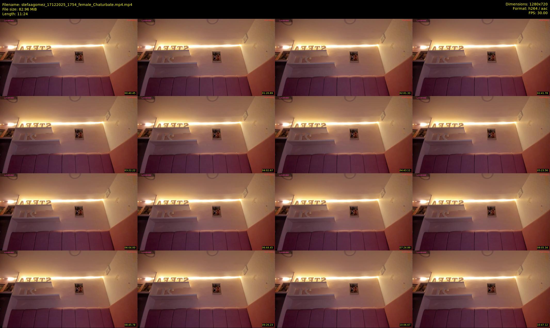 stefaagomez — 12 minute Chaturbate female cam show recording, 720p, Dec 17, 2025