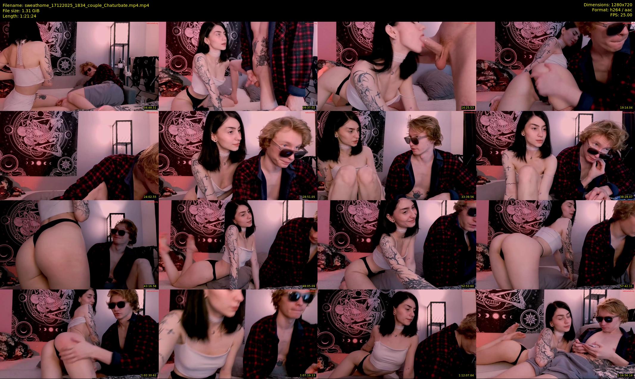 sweathome — 82 minute Chaturbate couple cam show recording, 720p, Dec 17, 2025