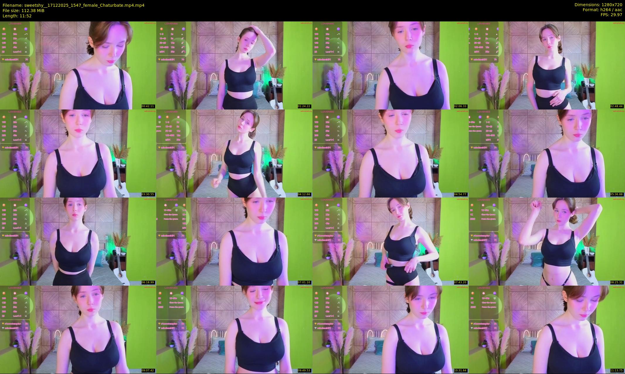 sweetshy_ — 12 minute Chaturbate female cam show recording, 720p, Dec 17, 2025