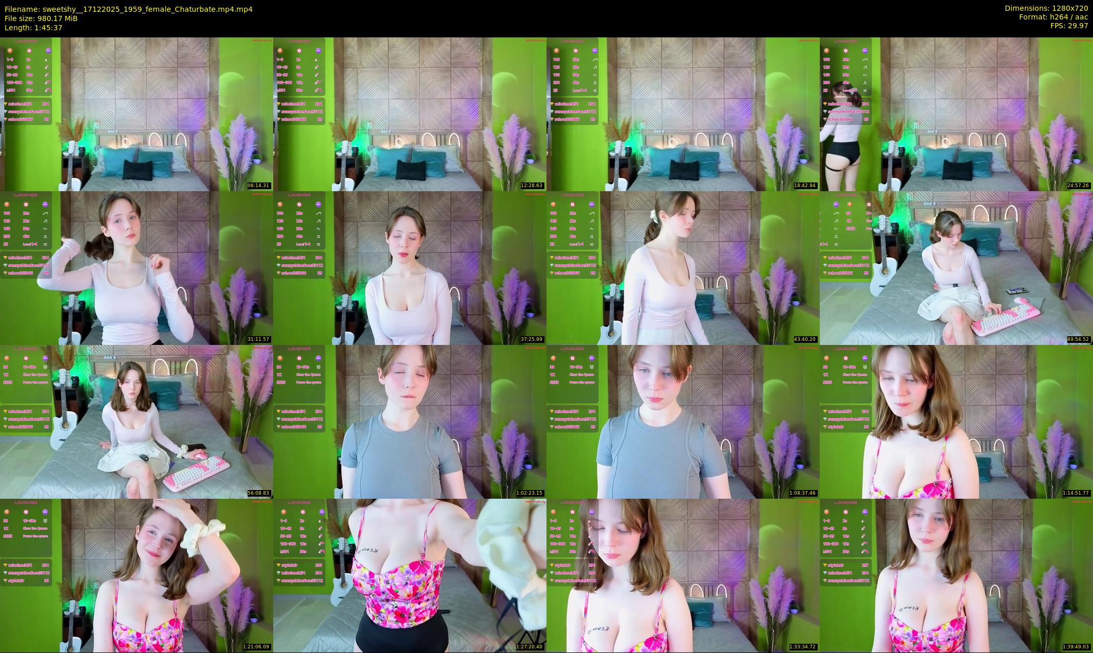 sweetshy_ — 106 minute Chaturbate female cam show recording, 720p, Dec 17, 2025