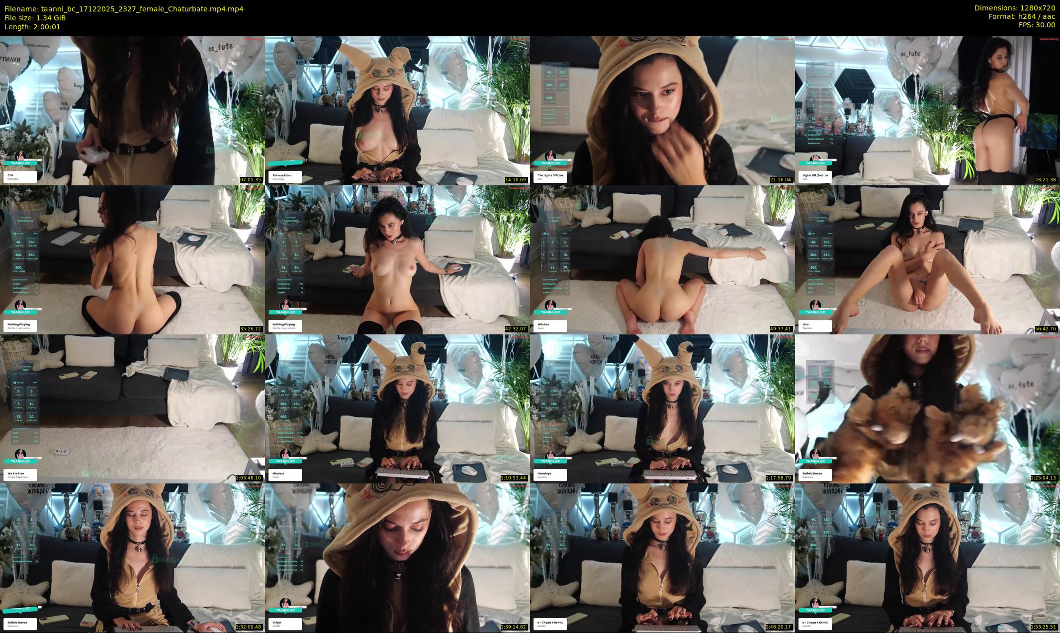 taanni_bc — 121 minute Chaturbate female cam show recording, 720p, Dec 17, 2025