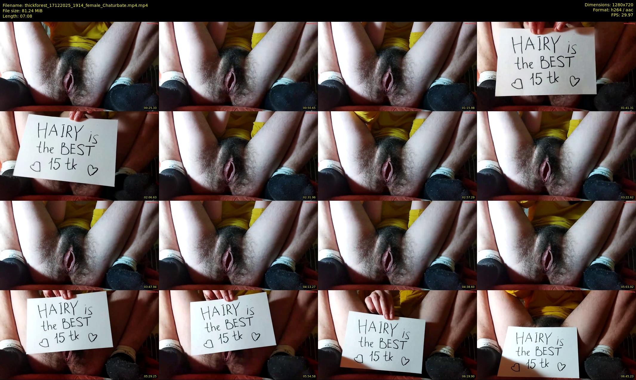 thickforest — 8 minute Chaturbate female cam show recording, 720p, Dec 17, 2025