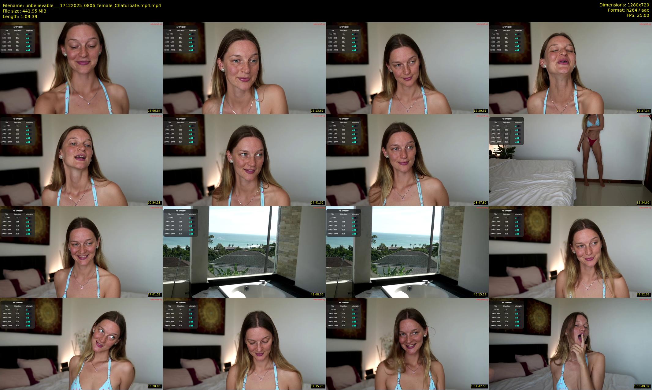 unbelievable__ — 70 minute Chaturbate female cam show recording, 720p, Dec 17, 2025